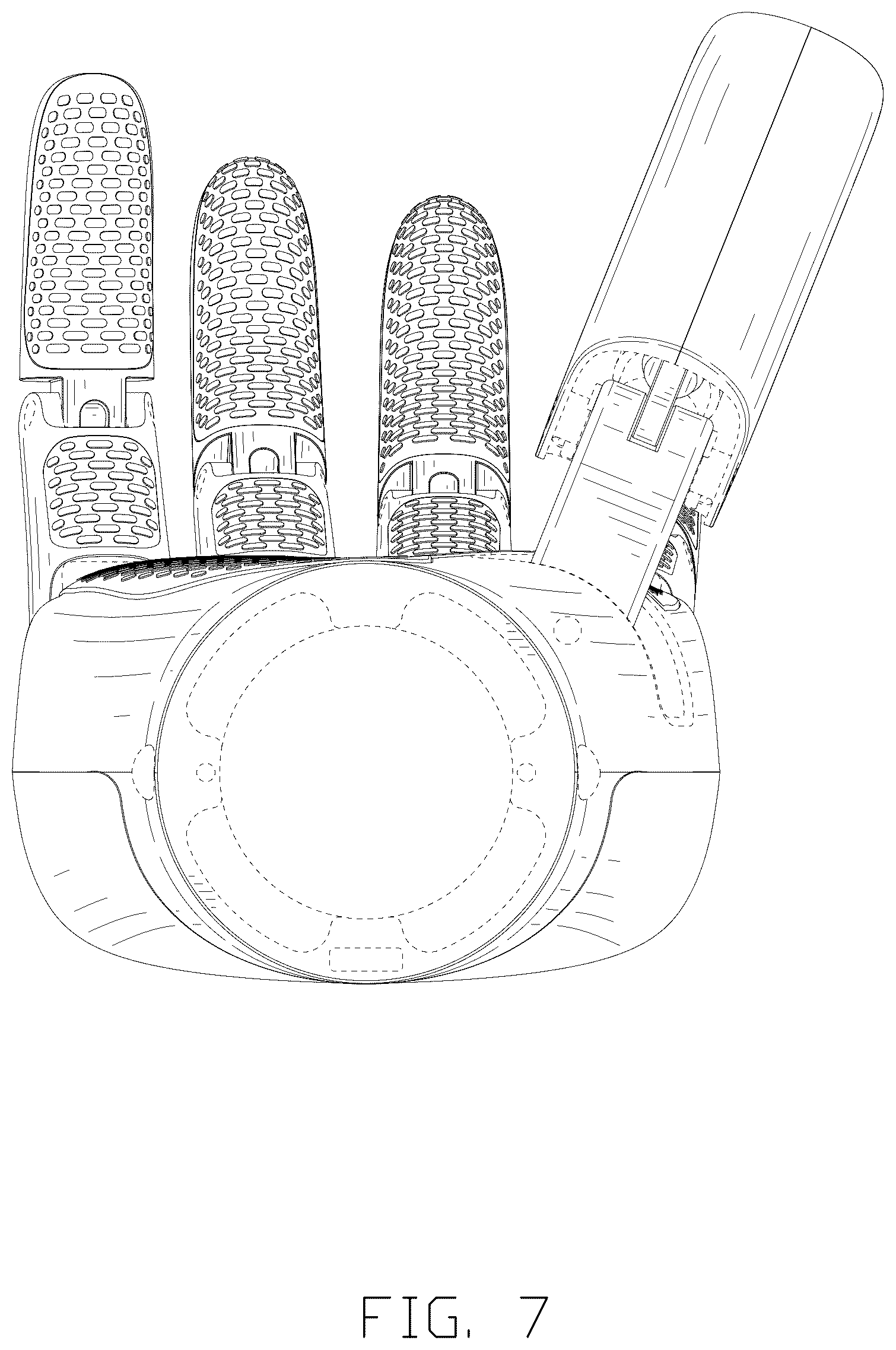 Patent USD1125314 Figure 7 – Robot hand