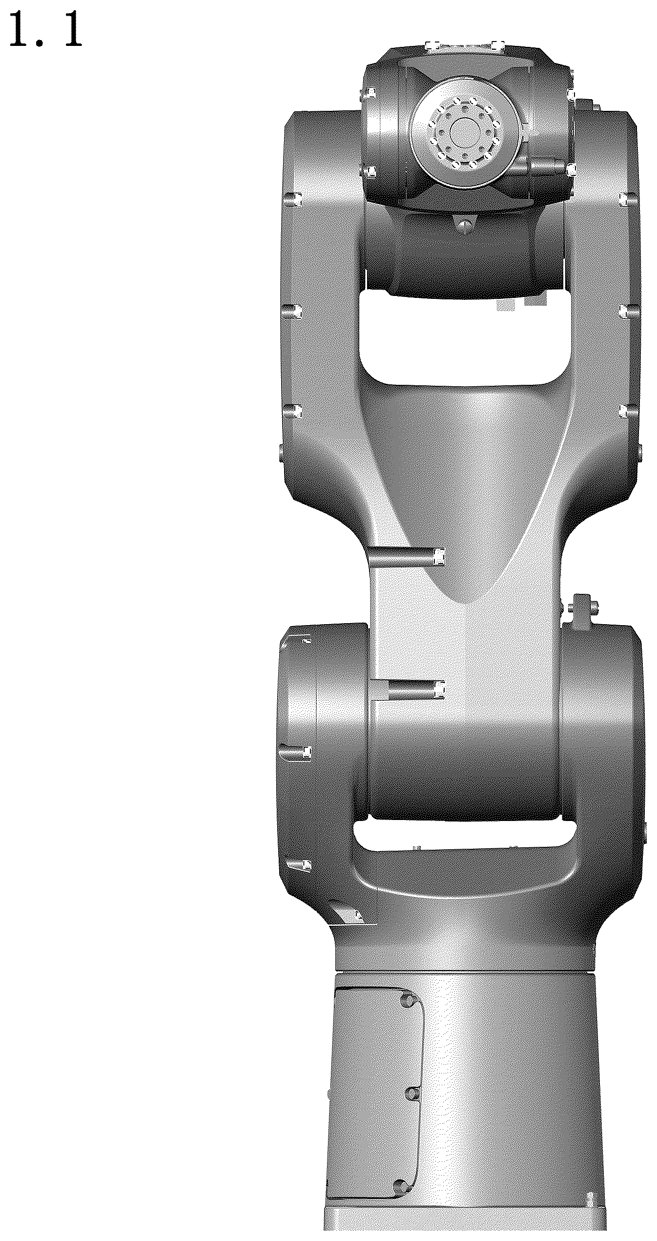 Patent USD1125315 Figure 1 – Industrial robot
