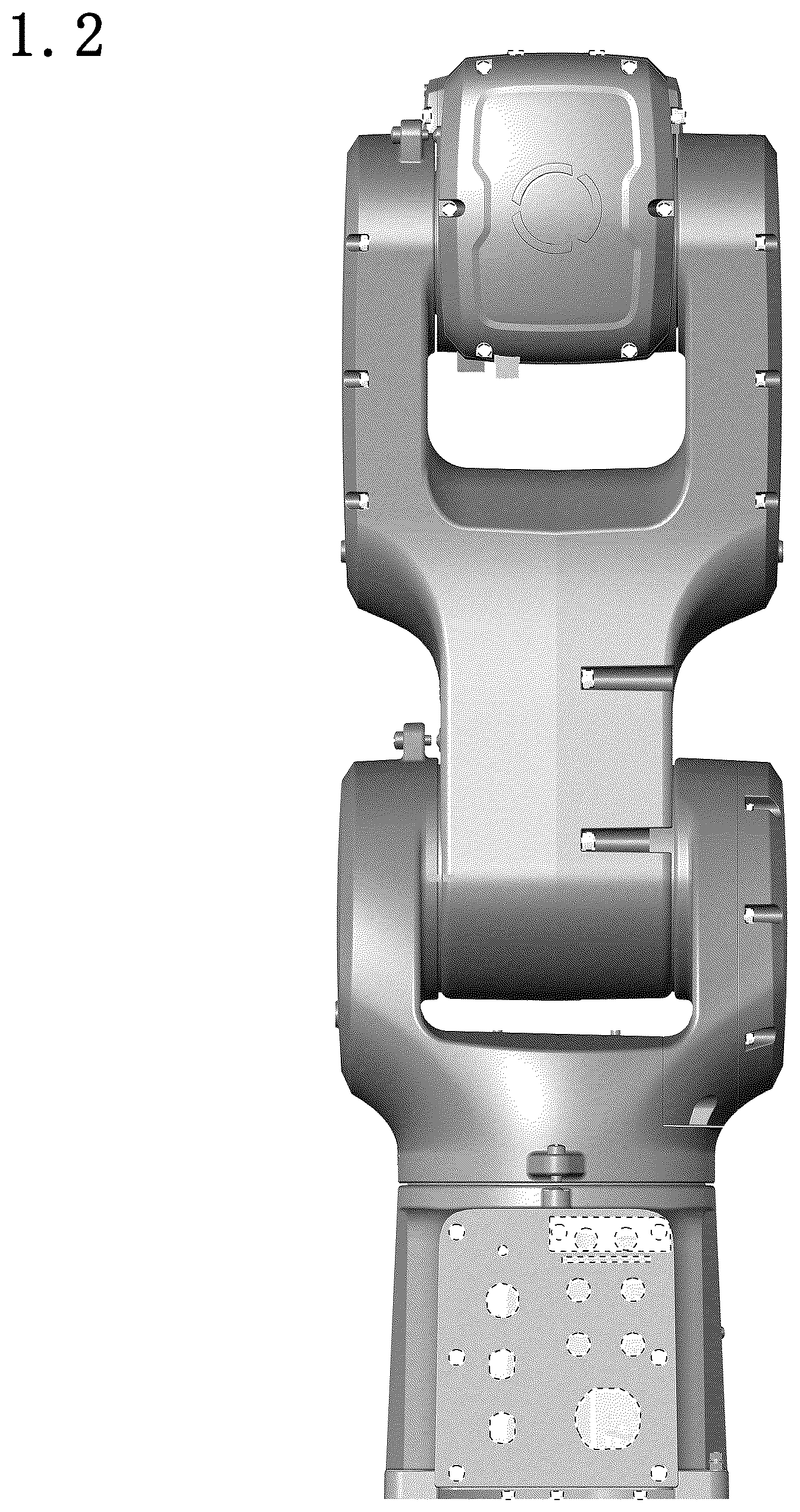 Patent USD1125315 Figure 2 – Industrial robot