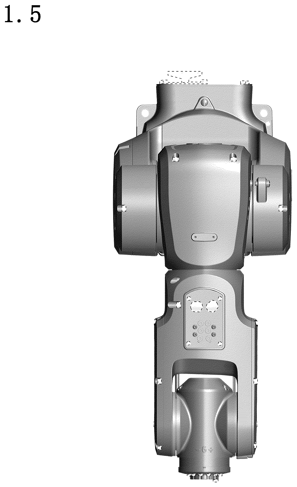 Patent USD1125315 Figure 5 – Industrial robot