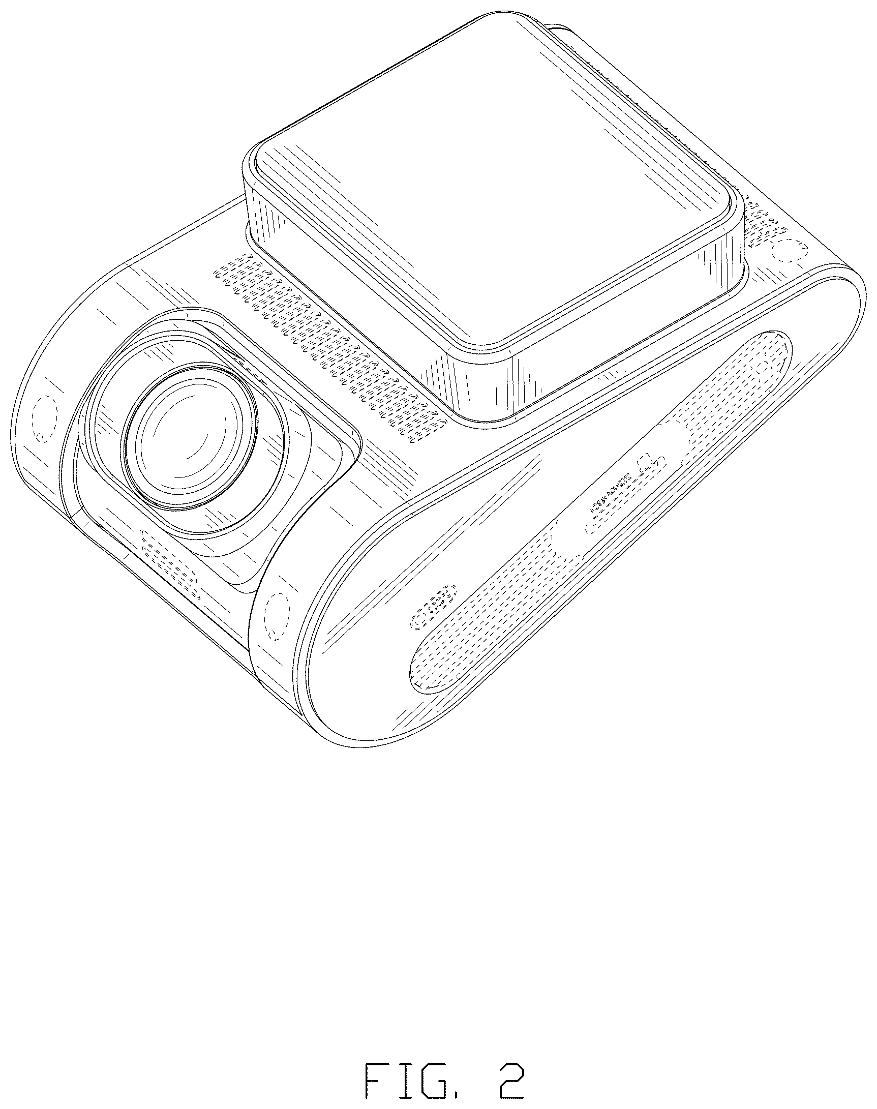 Patent USD1125320 Figure 2 – Dashcam
