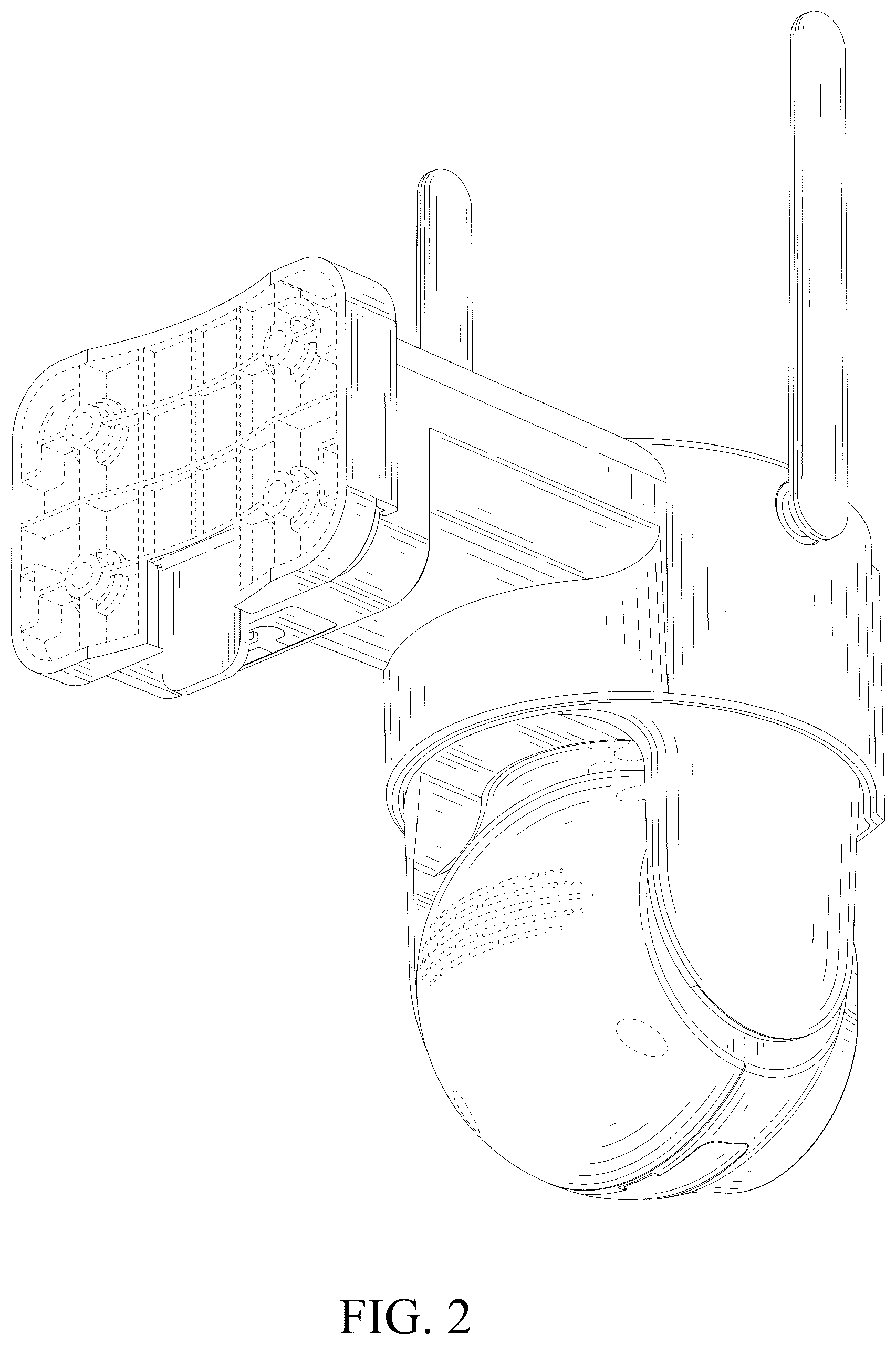 Patent USD1125323 Figure 2 – Camera housing