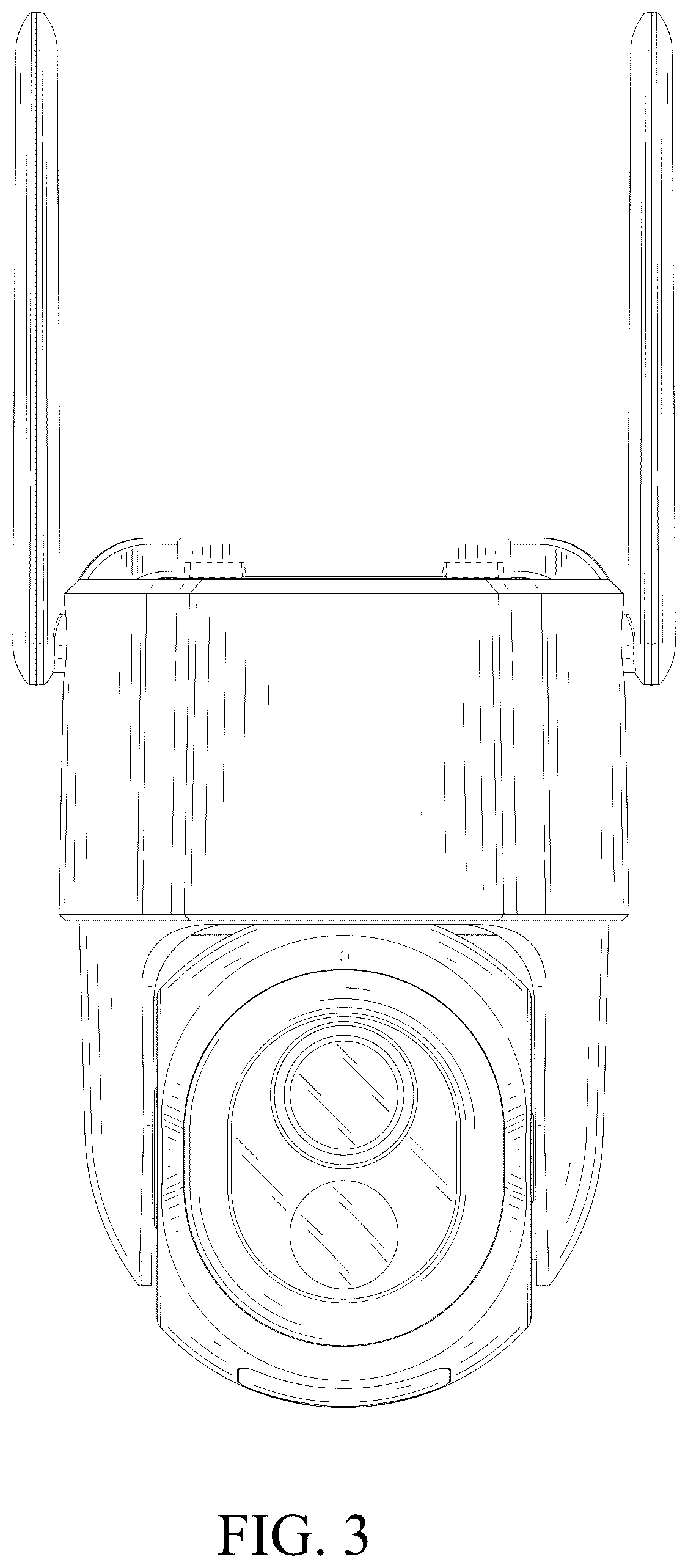 Patent USD1125323 Figure 3 – Camera housing