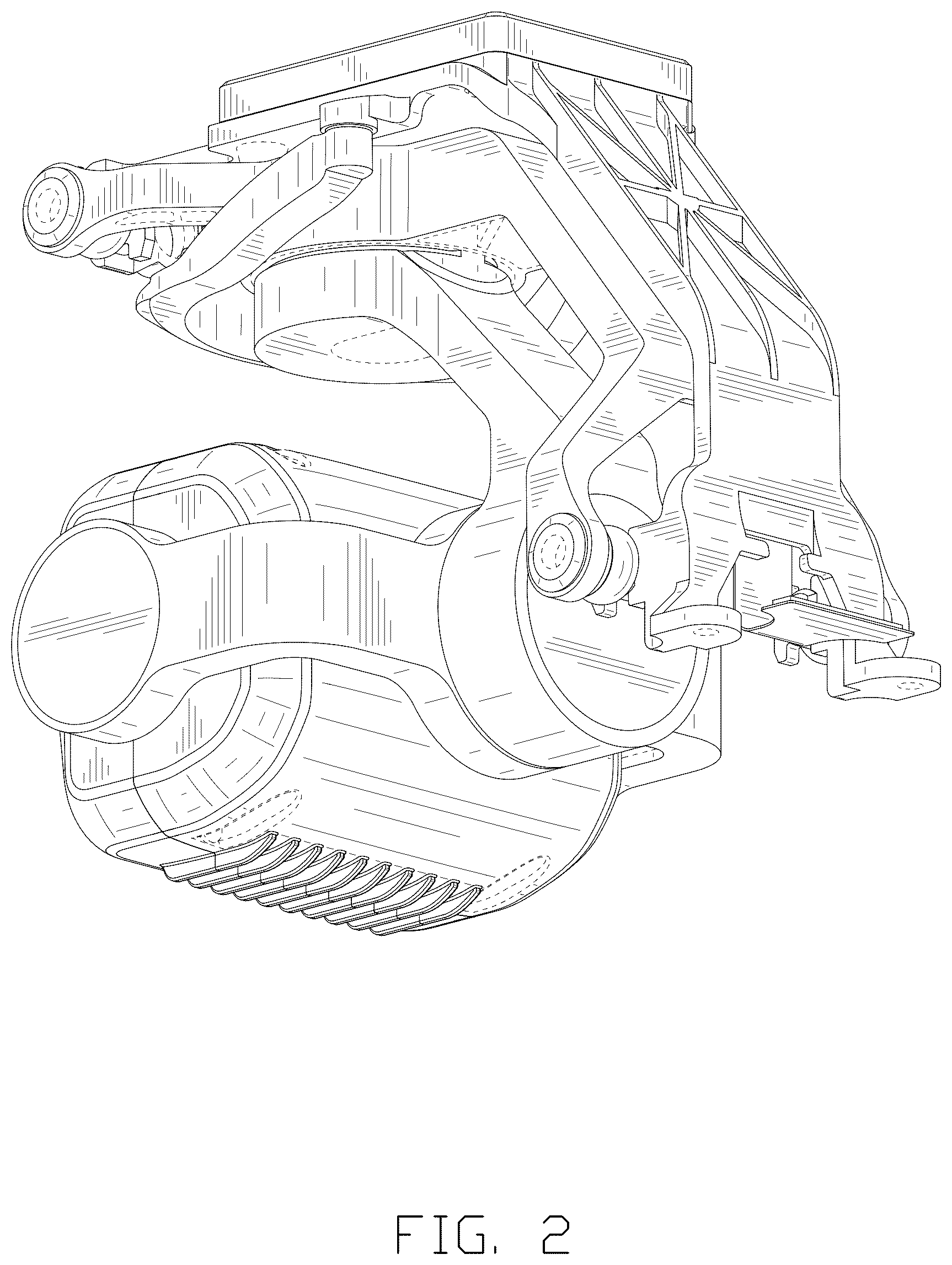 Patent USD1125326 Figure 2 – Gimbal camera