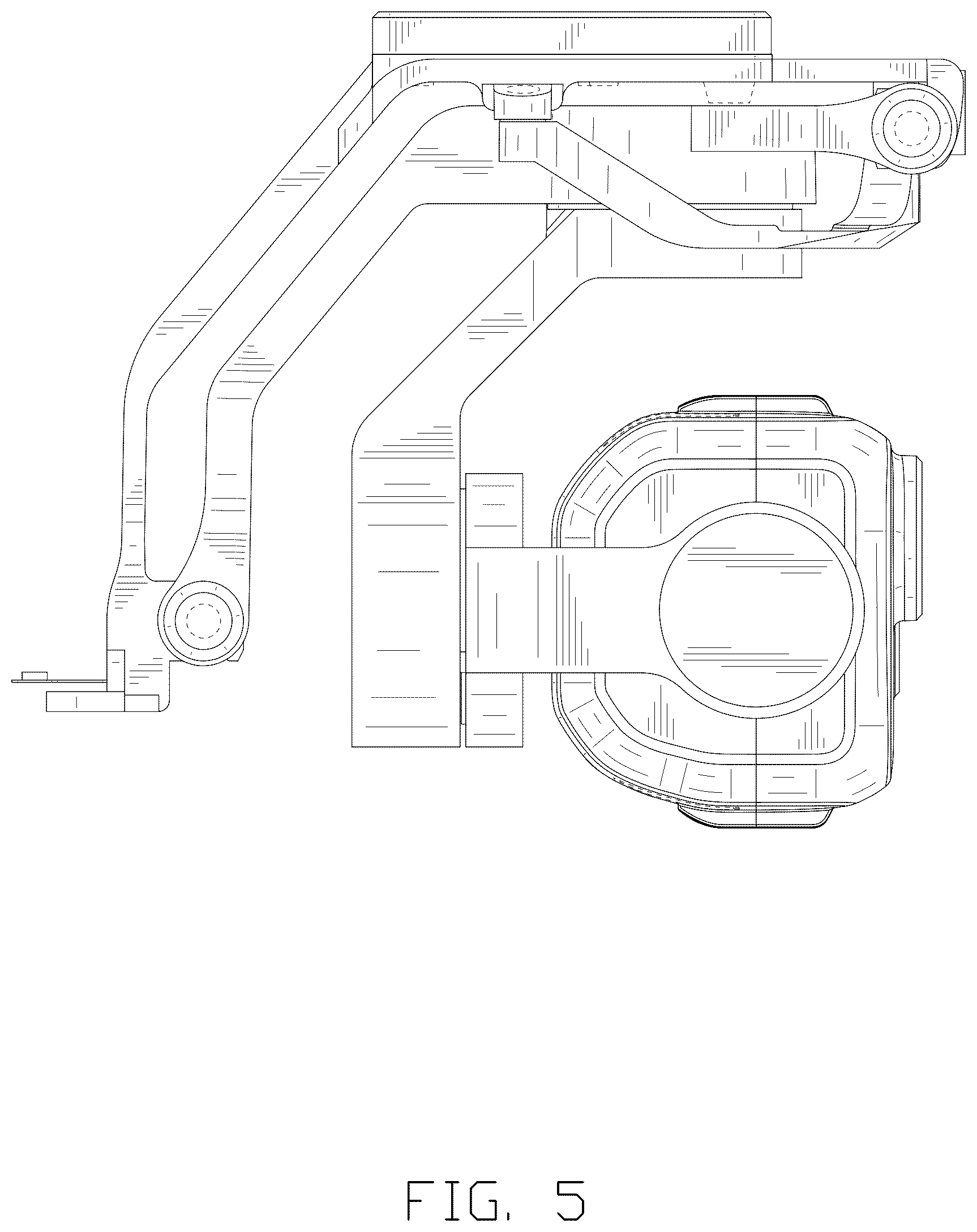 Patent USD1125326 Figure 5 – Gimbal camera