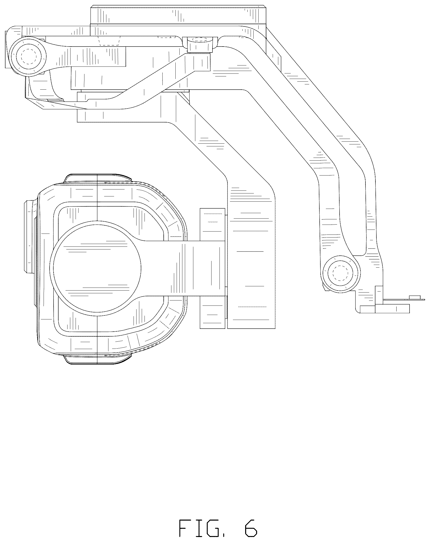 Patent USD1125326 Figure 6 – Gimbal camera