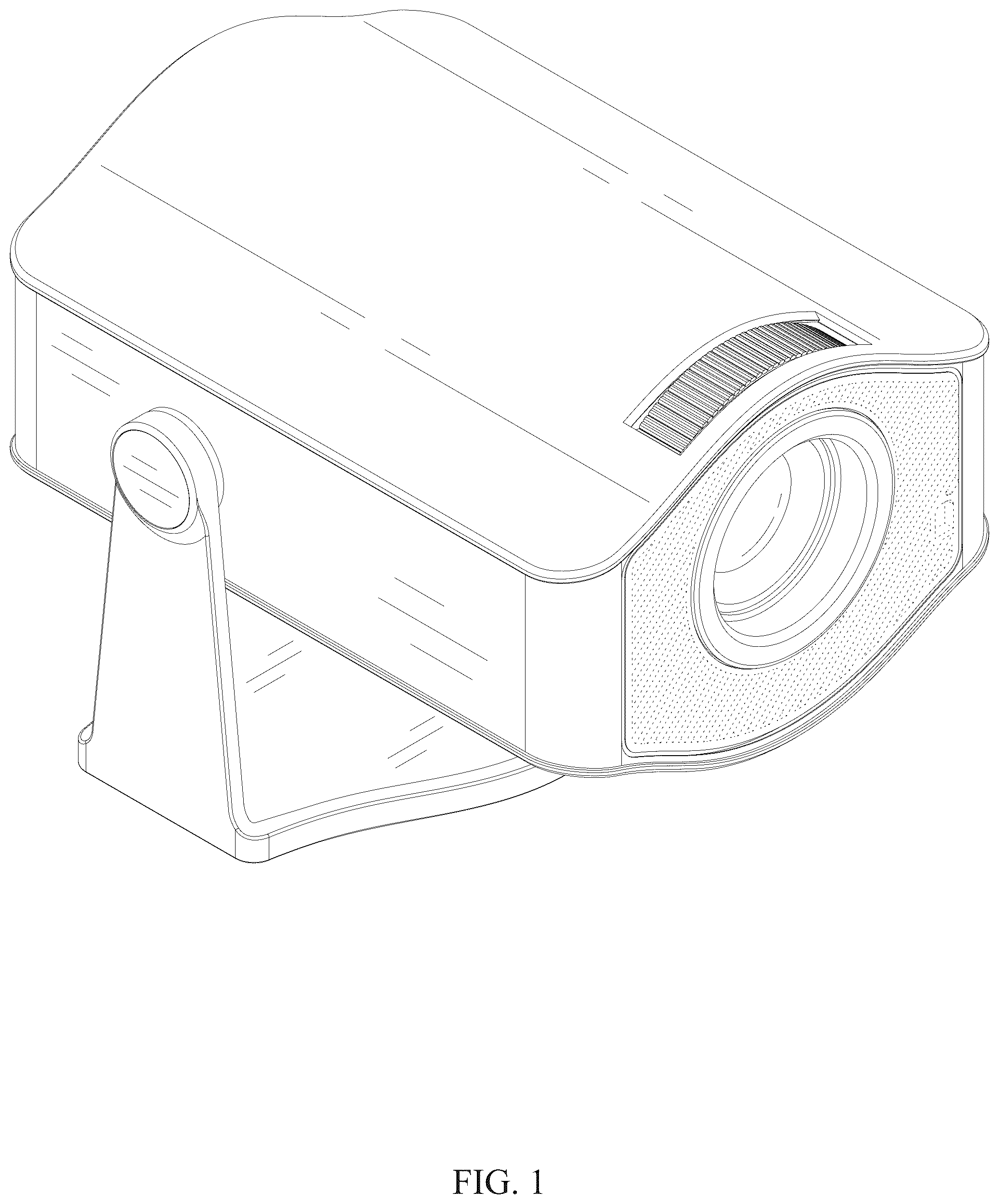 Patent USD1125333 Figure 1 – Projector