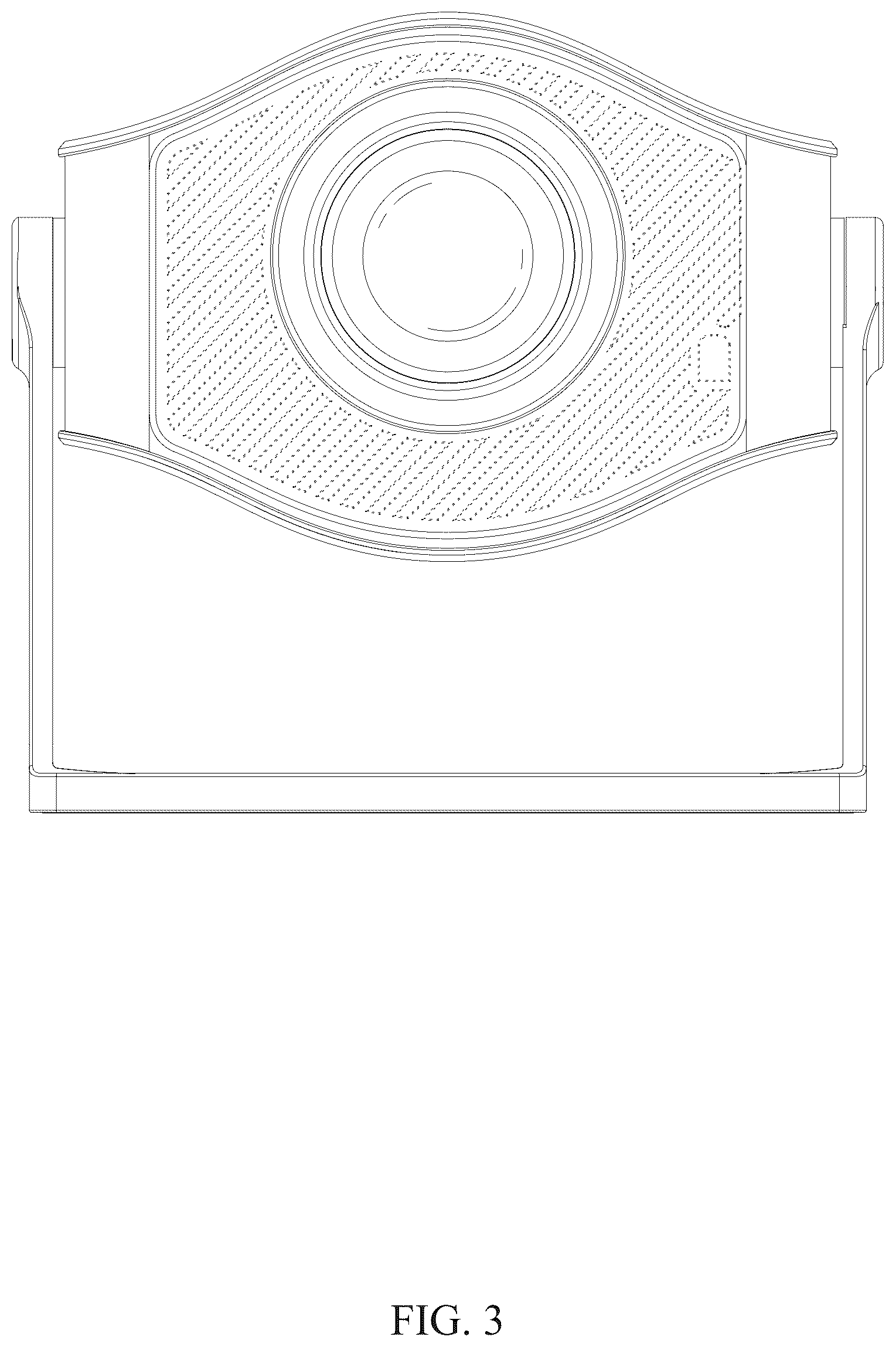Patent USD1125333 Figure 3 – Projector