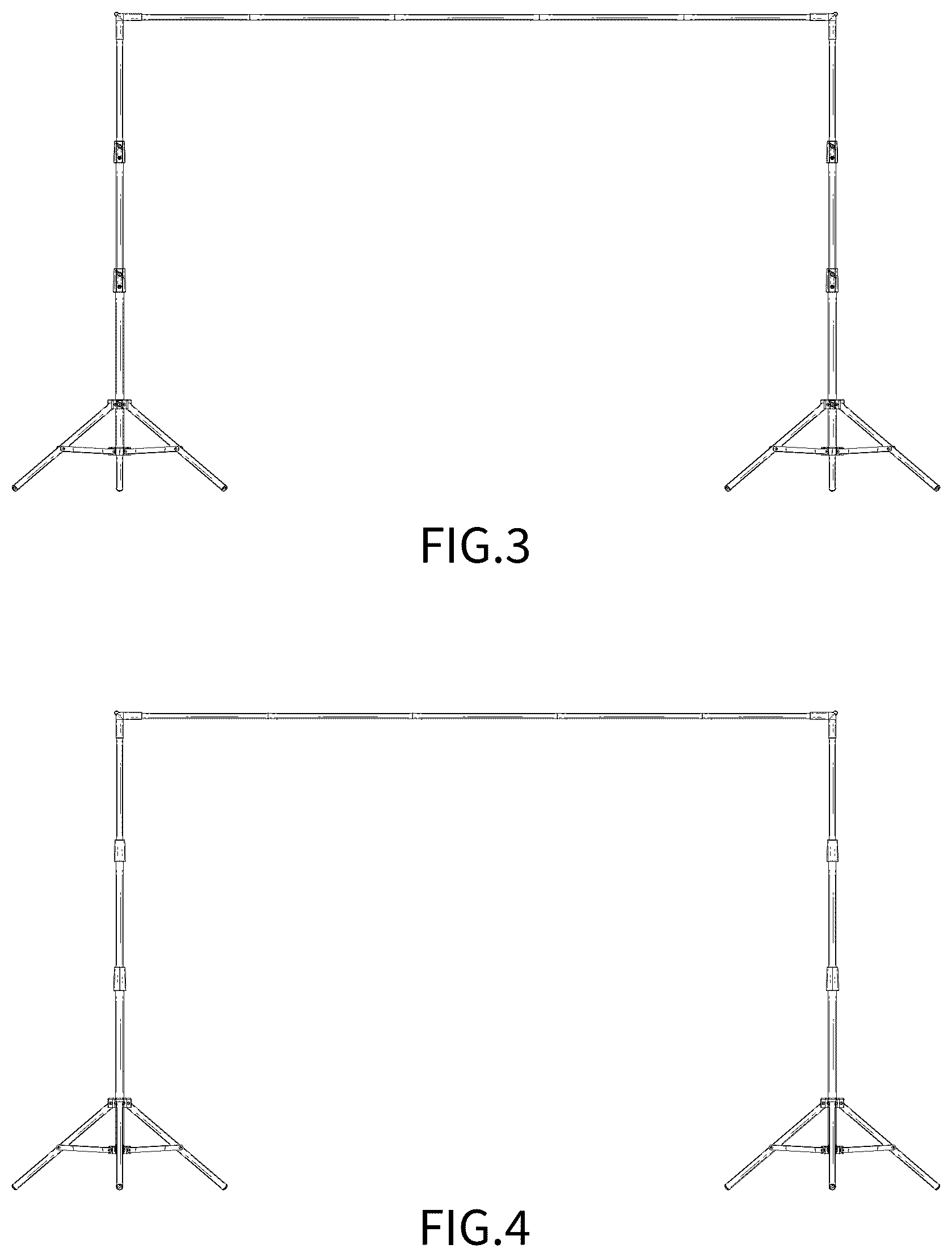 Patent USD1125335 Figure 3 – Projector stands