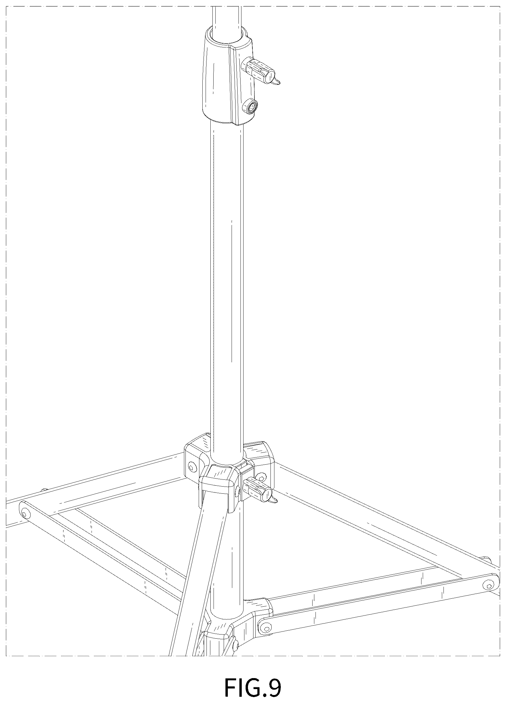 Patent USD1125335 Figure 6 – Projector stands