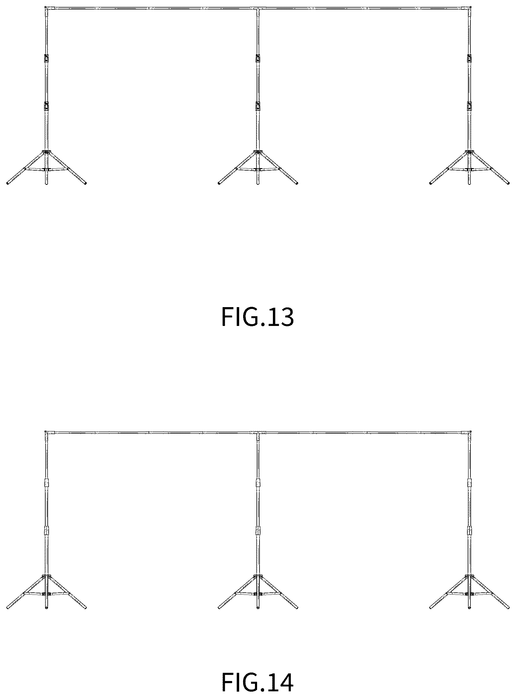 Patent USD1125335 Figure 10 – Projector stands