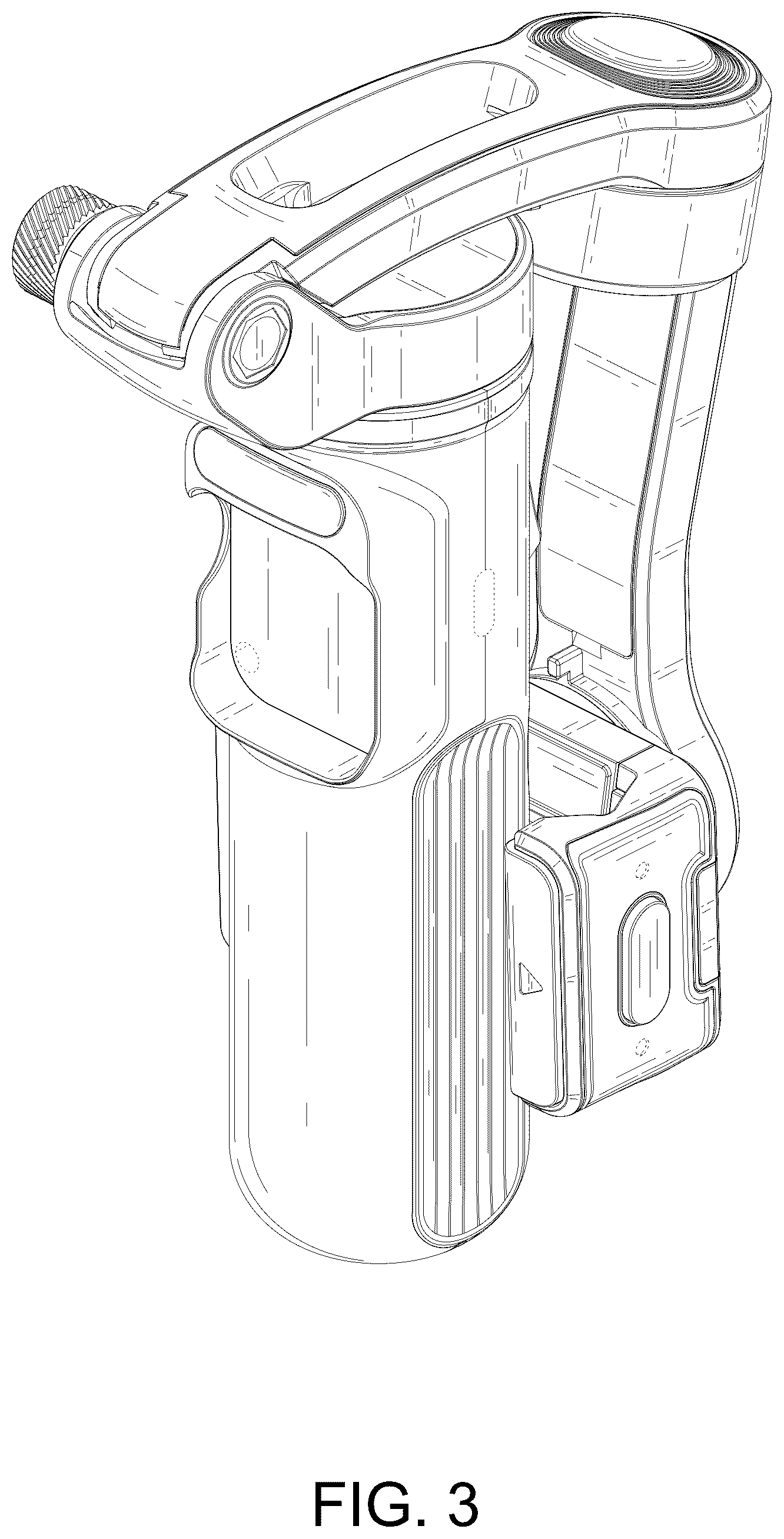 Patent USD1125337 Figure 3 – Selfie stick