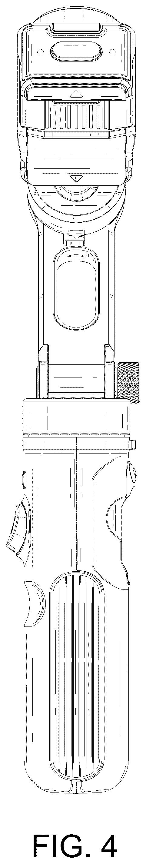 Patent USD1125337 Figure 4 – Selfie stick