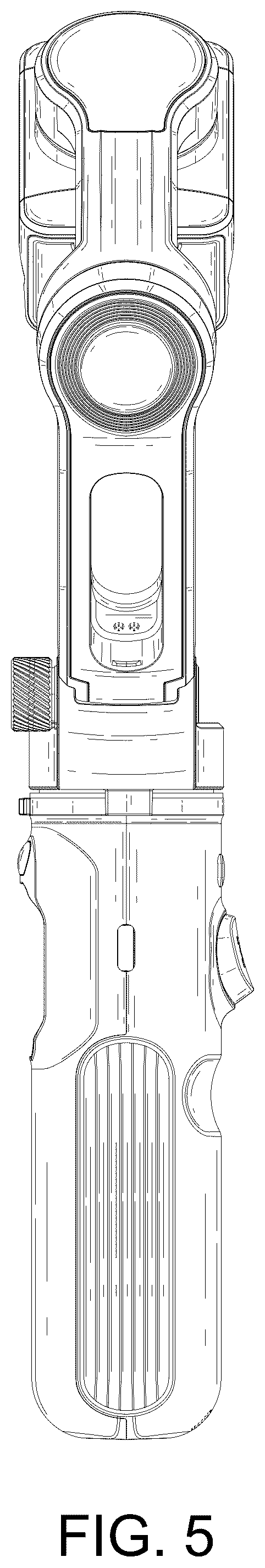 Patent USD1125337 Figure 5 – Selfie stick