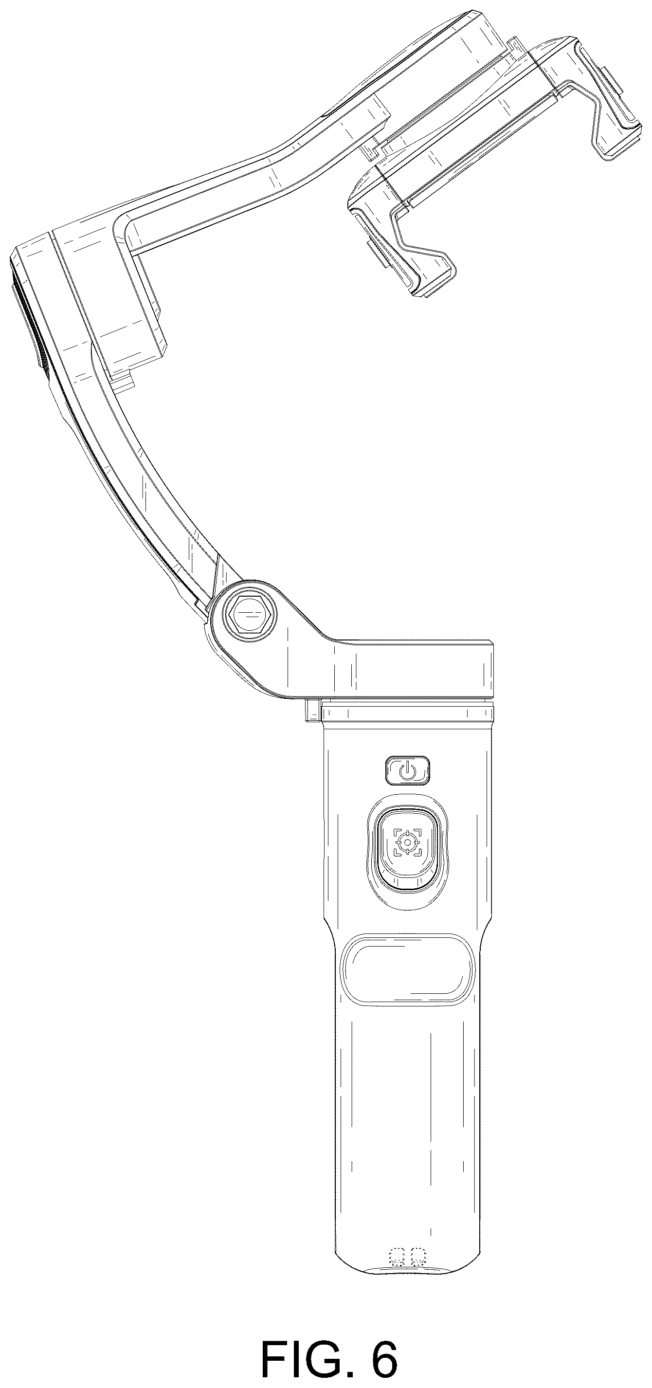 Patent USD1125337 Figure 6 – Selfie stick