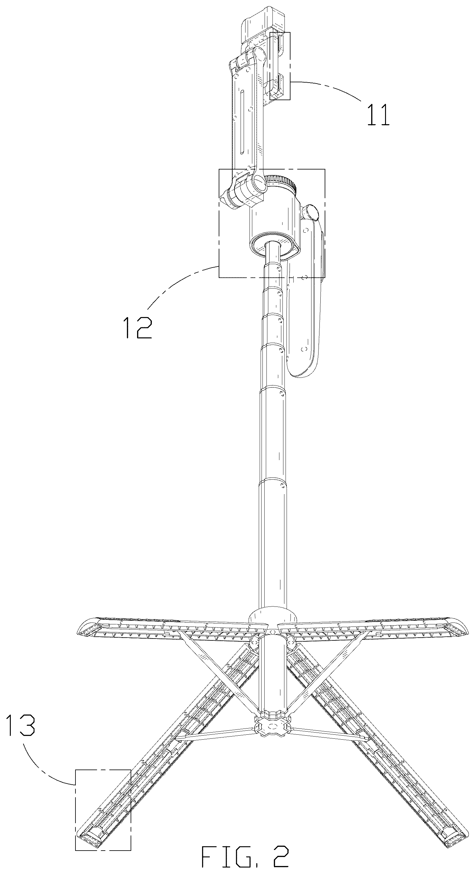 Patent USD1125338 Figure 2 – Mobile phone stand