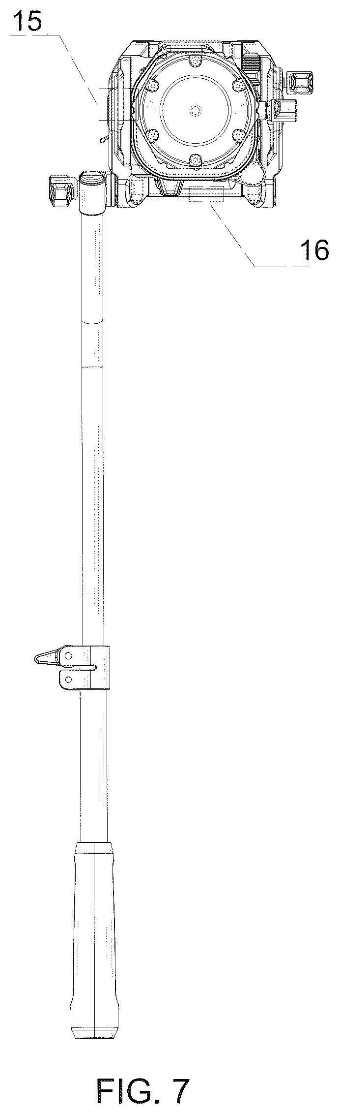 Patent USD1125341 Figure 7 – Tripod head