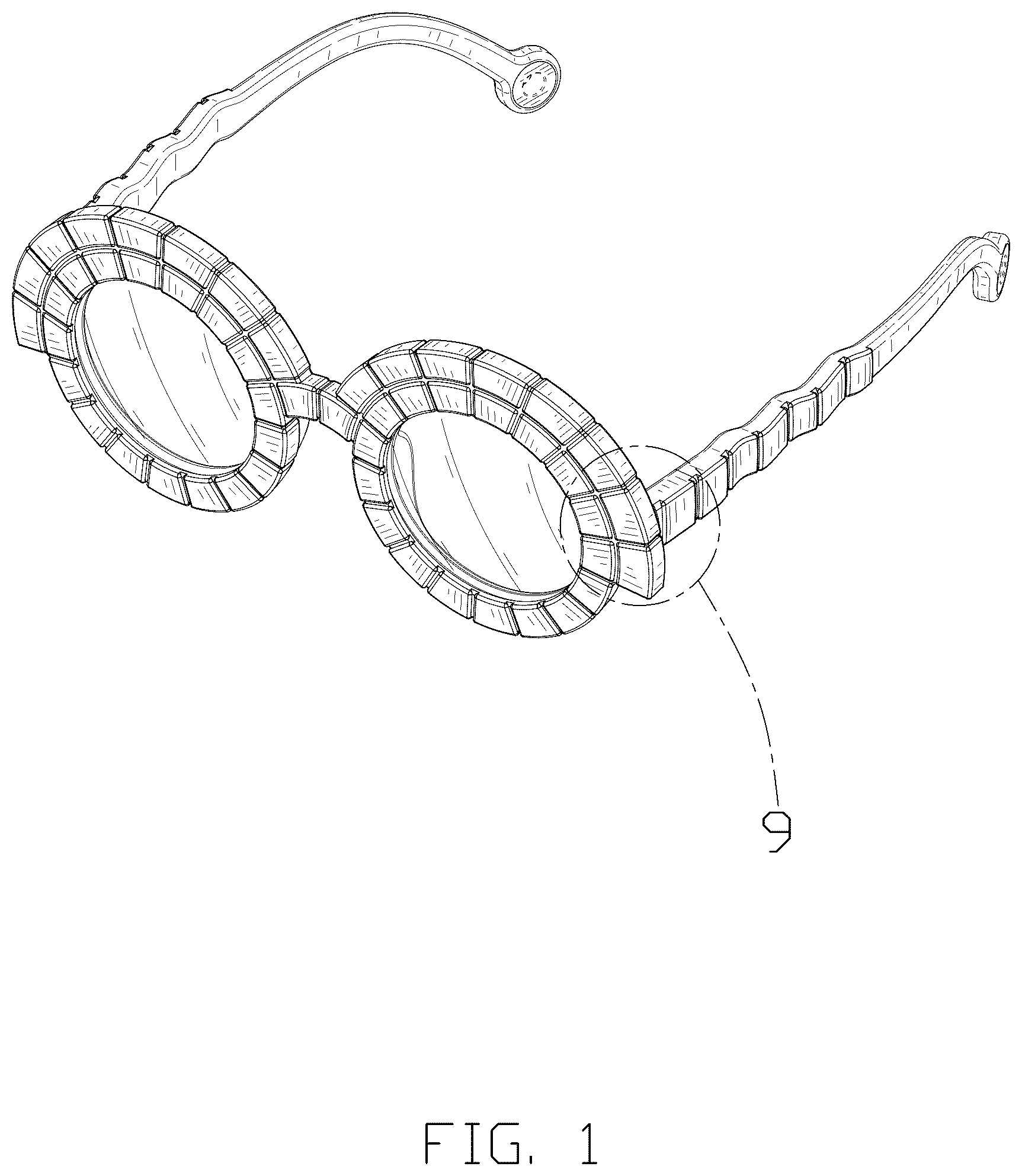Patent USD1125343 — Sunglasses — Figure 1
