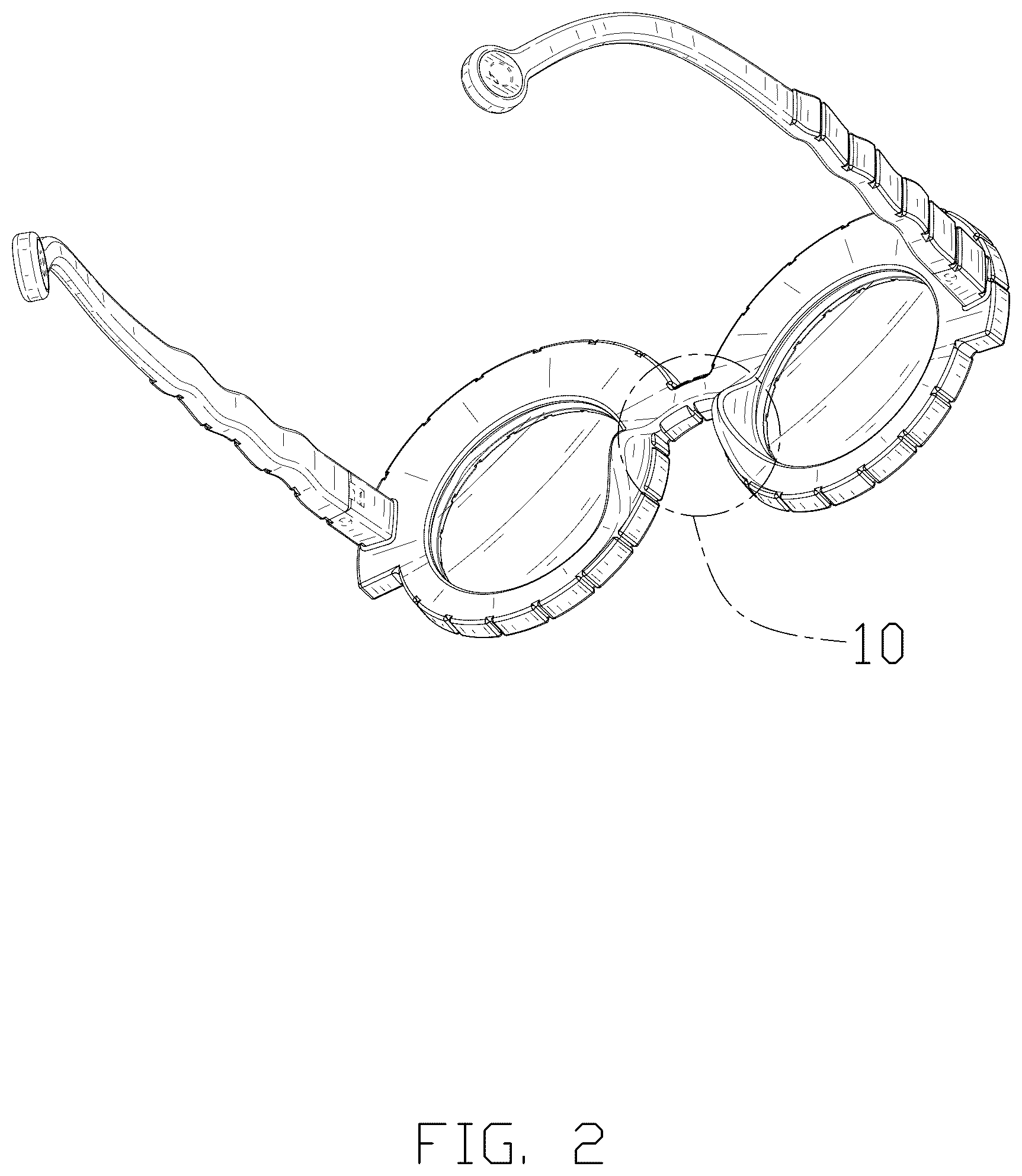 Patent USD1125343 Figure 2 – Sunglasses