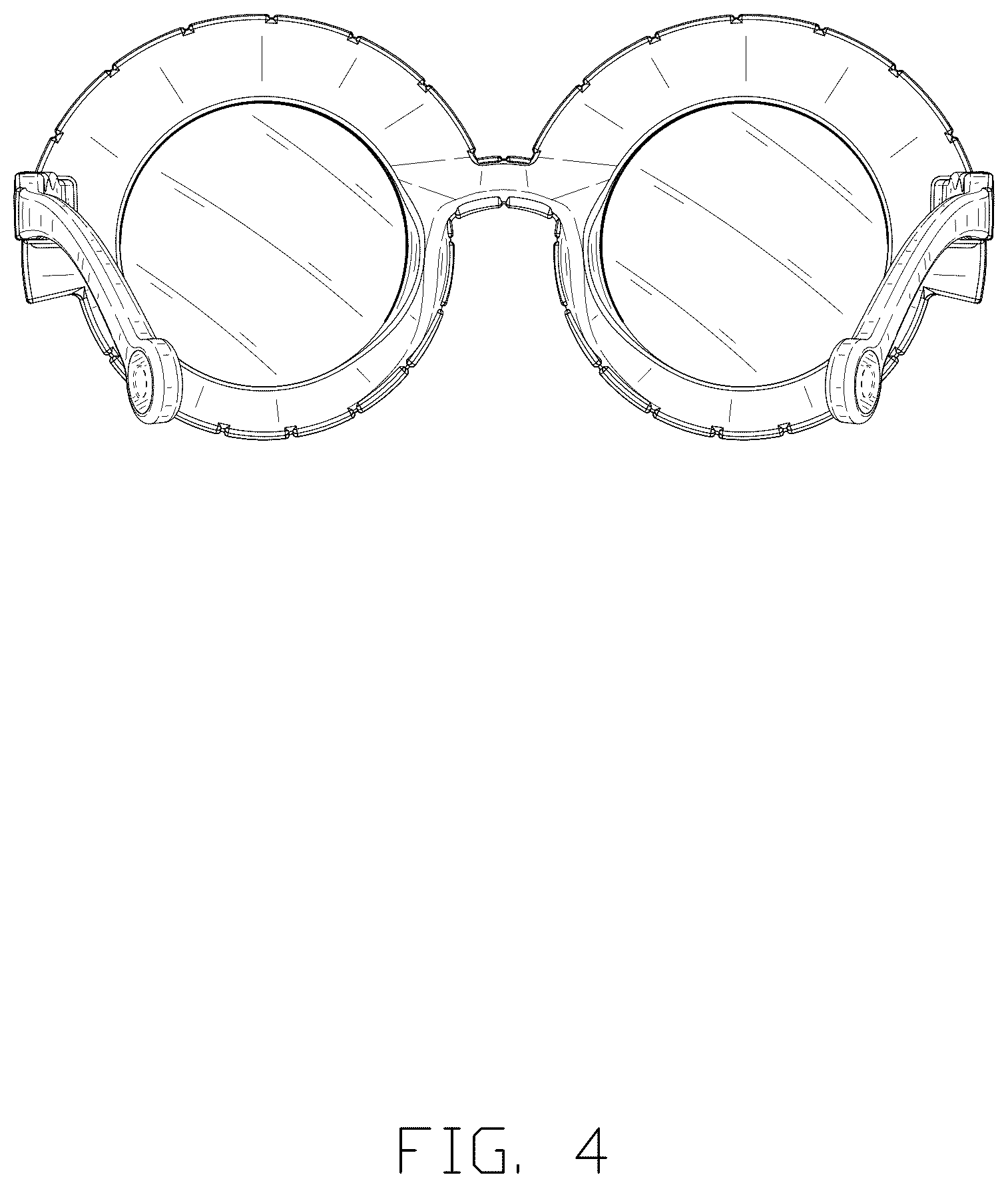 Patent USD1125343 Figure 4 – Sunglasses