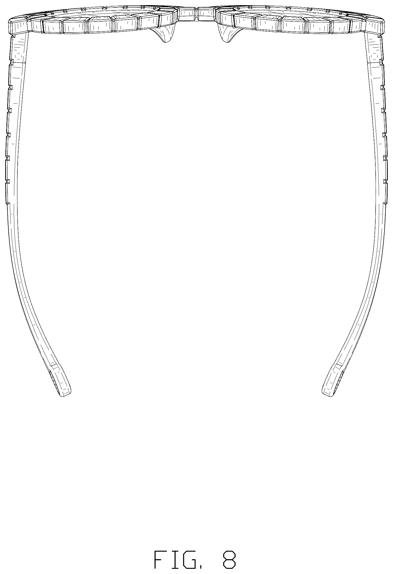 Patent USD1125343 Figure 8 – Sunglasses
