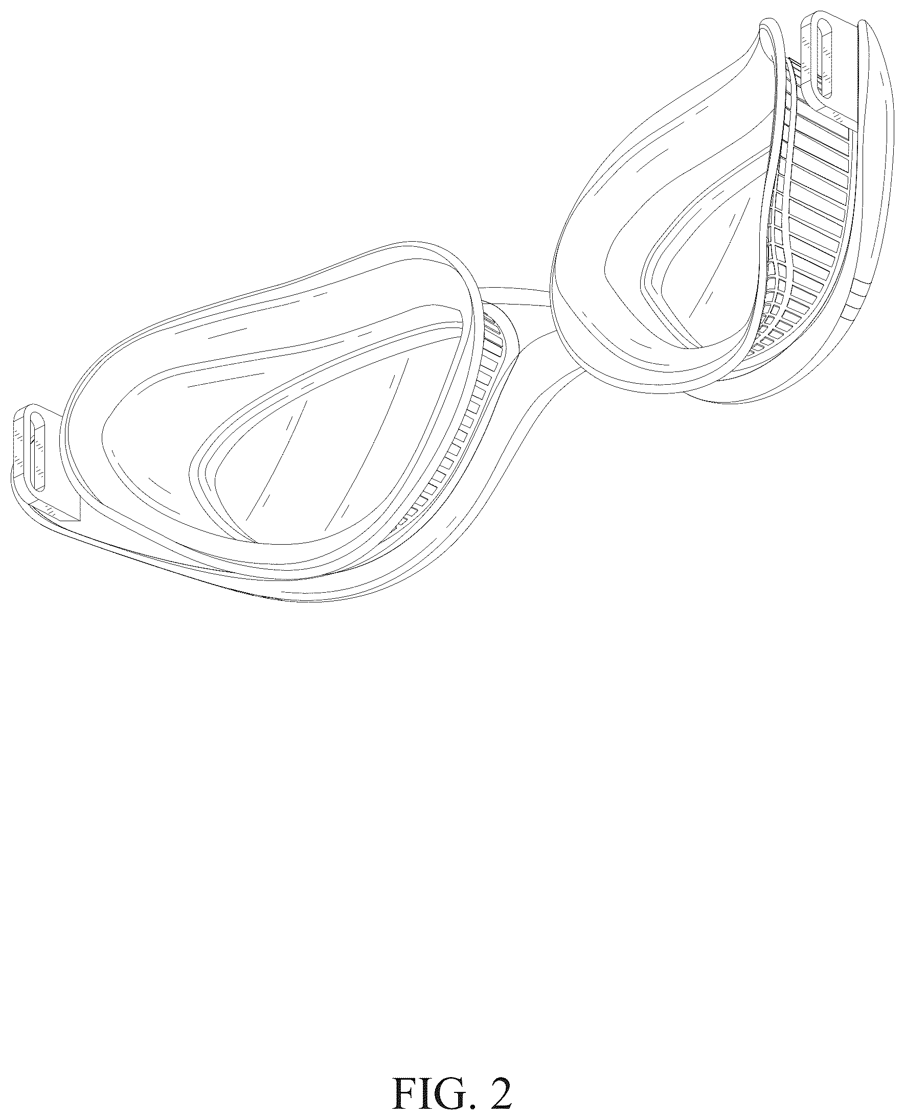 Patent USD1125344 Figure 2 – Swimming goggles