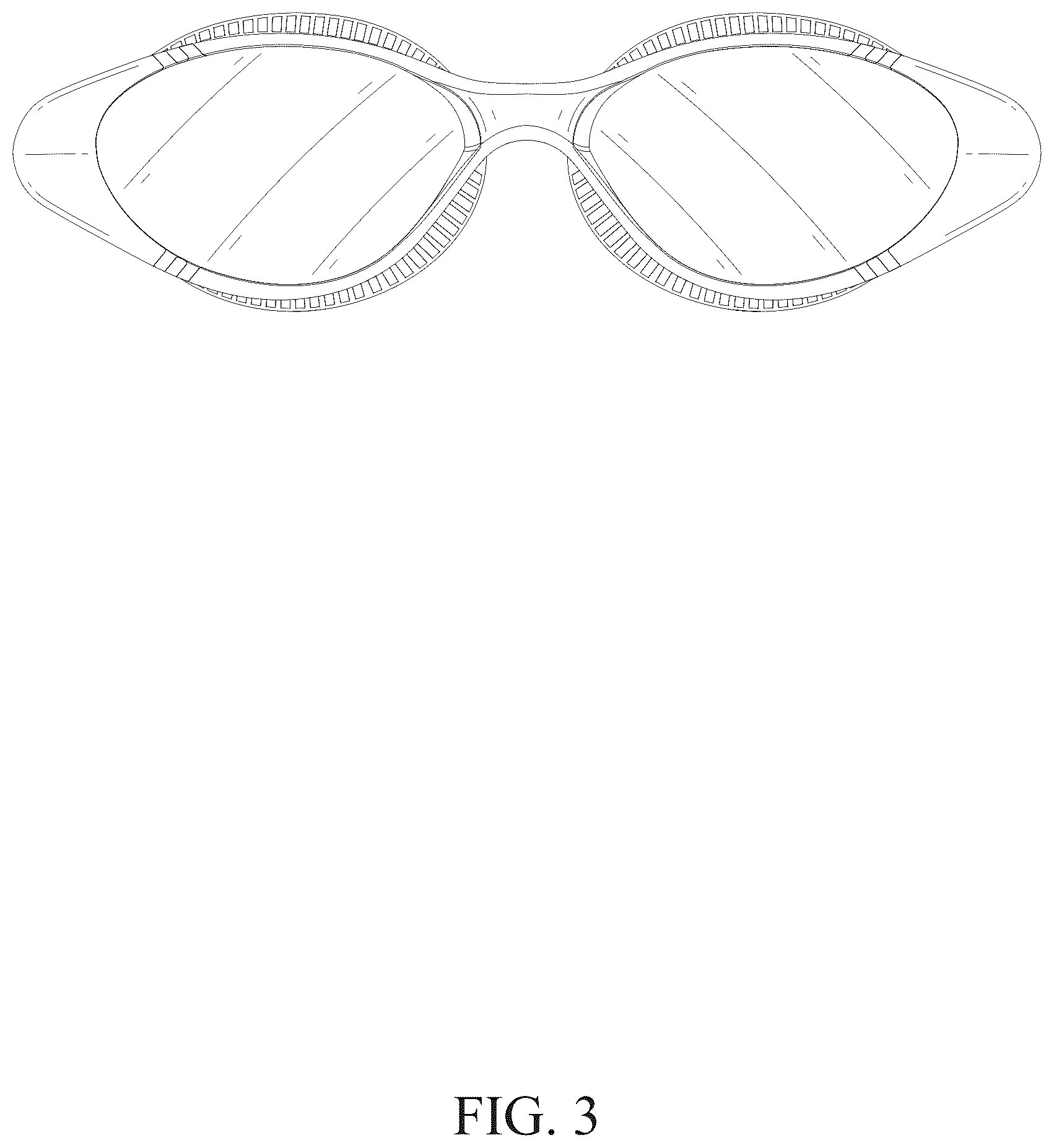 Patent USD1125344 Figure 3 – Swimming goggles