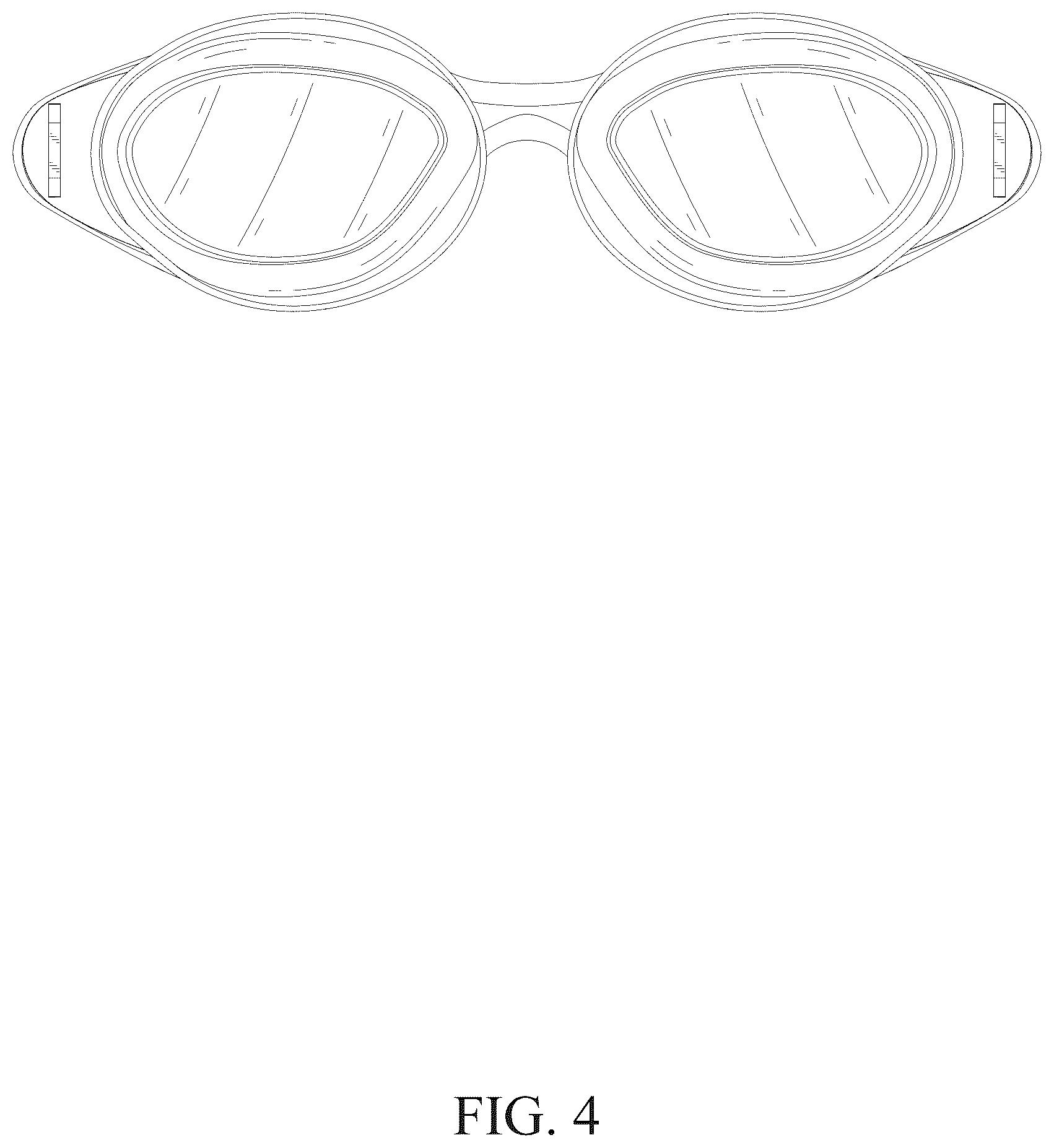 Patent USD1125344 Figure 4 – Swimming goggles
