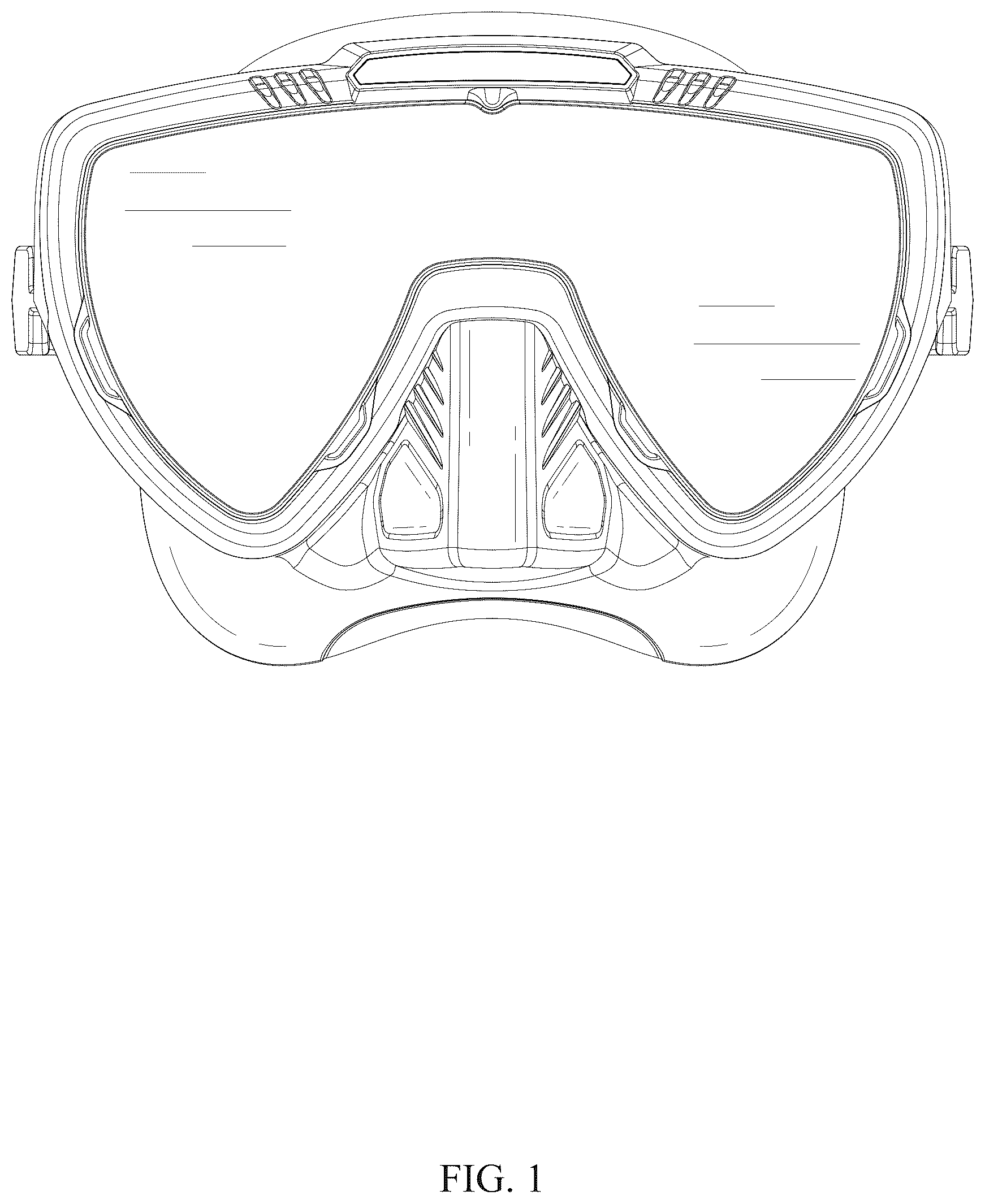 Patent USD1125345 Figure 1 – Diving glasses