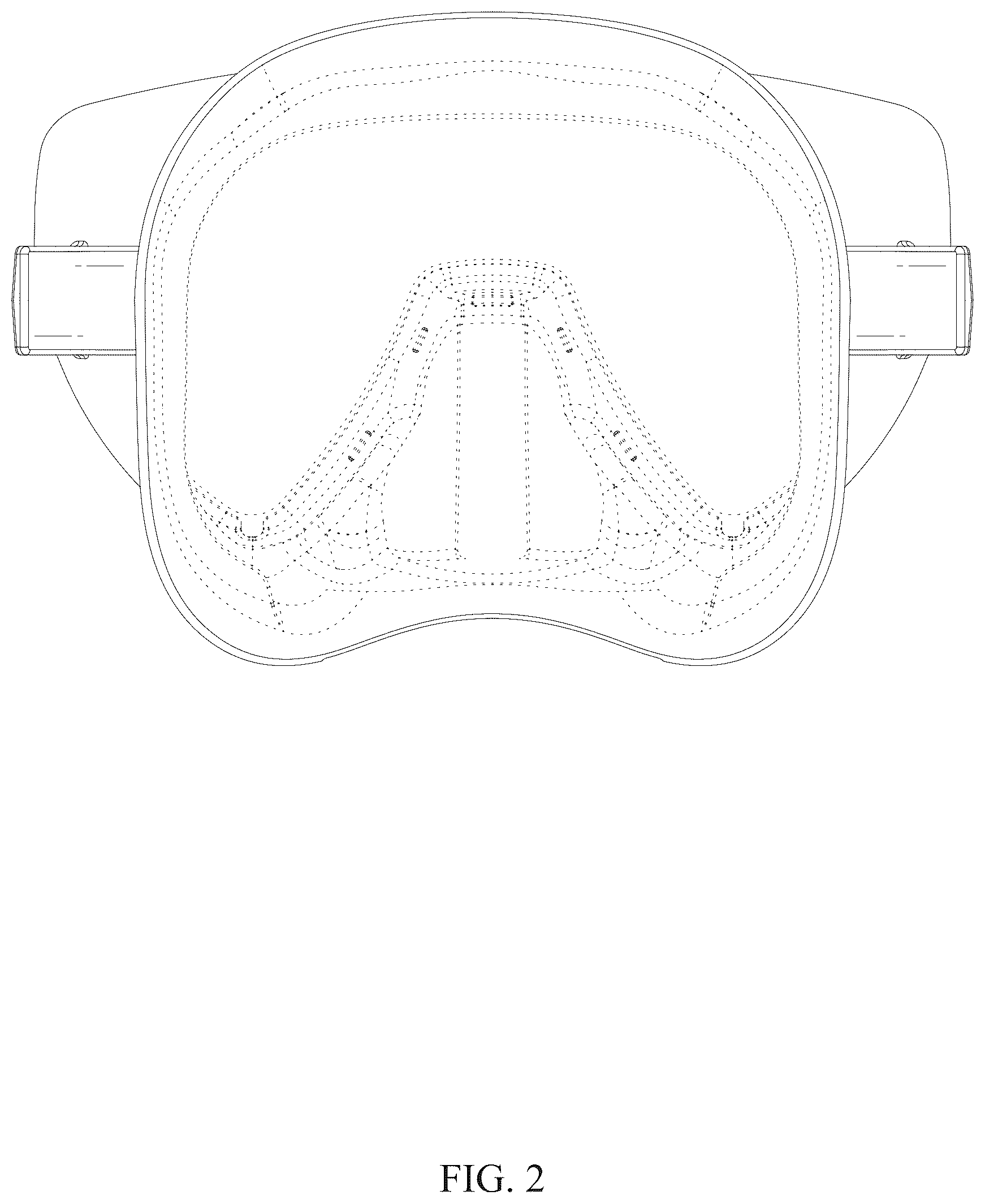 Patent USD1125345 Figure 2 – Diving glasses