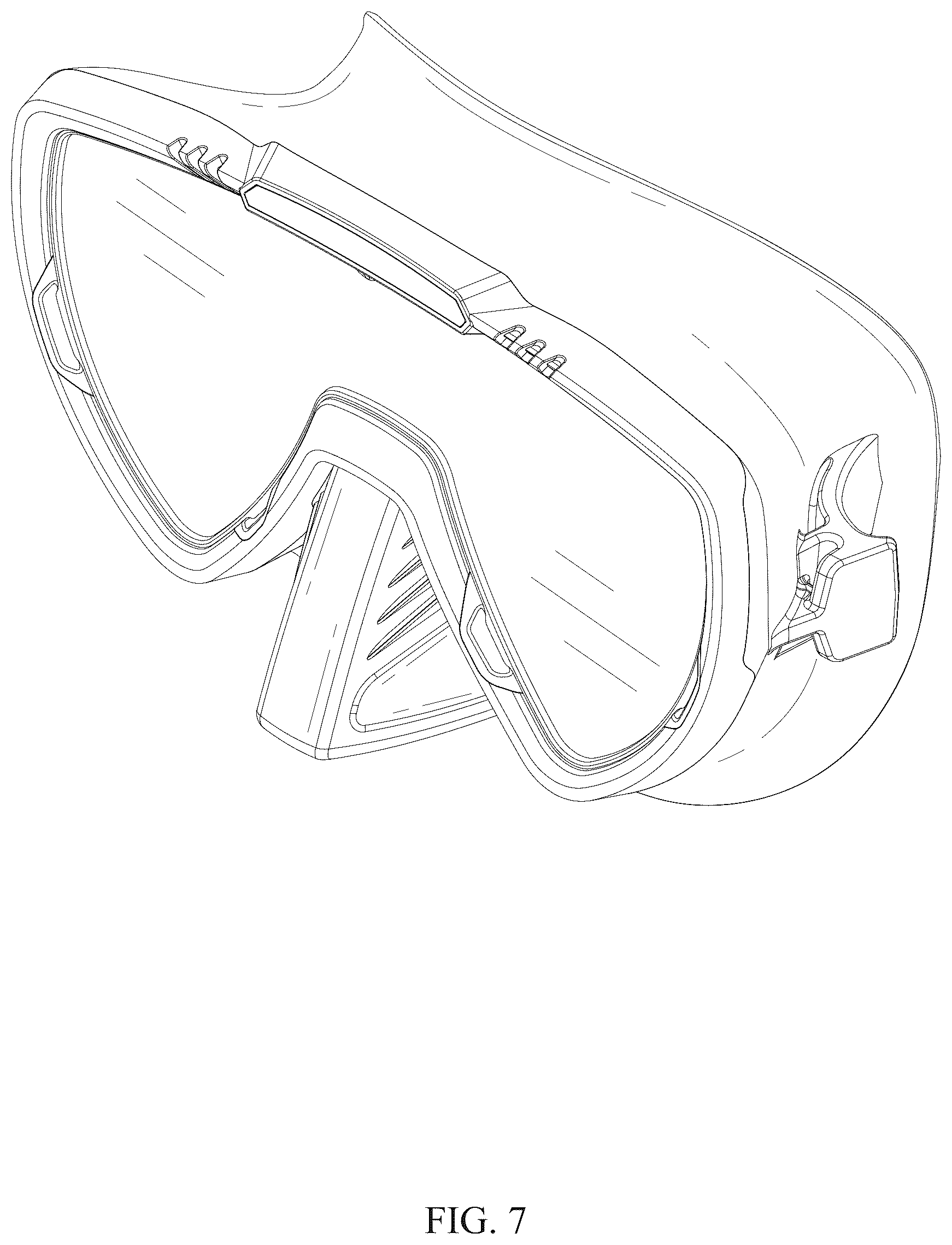 Patent USD1125345 Figure 7 – Diving glasses