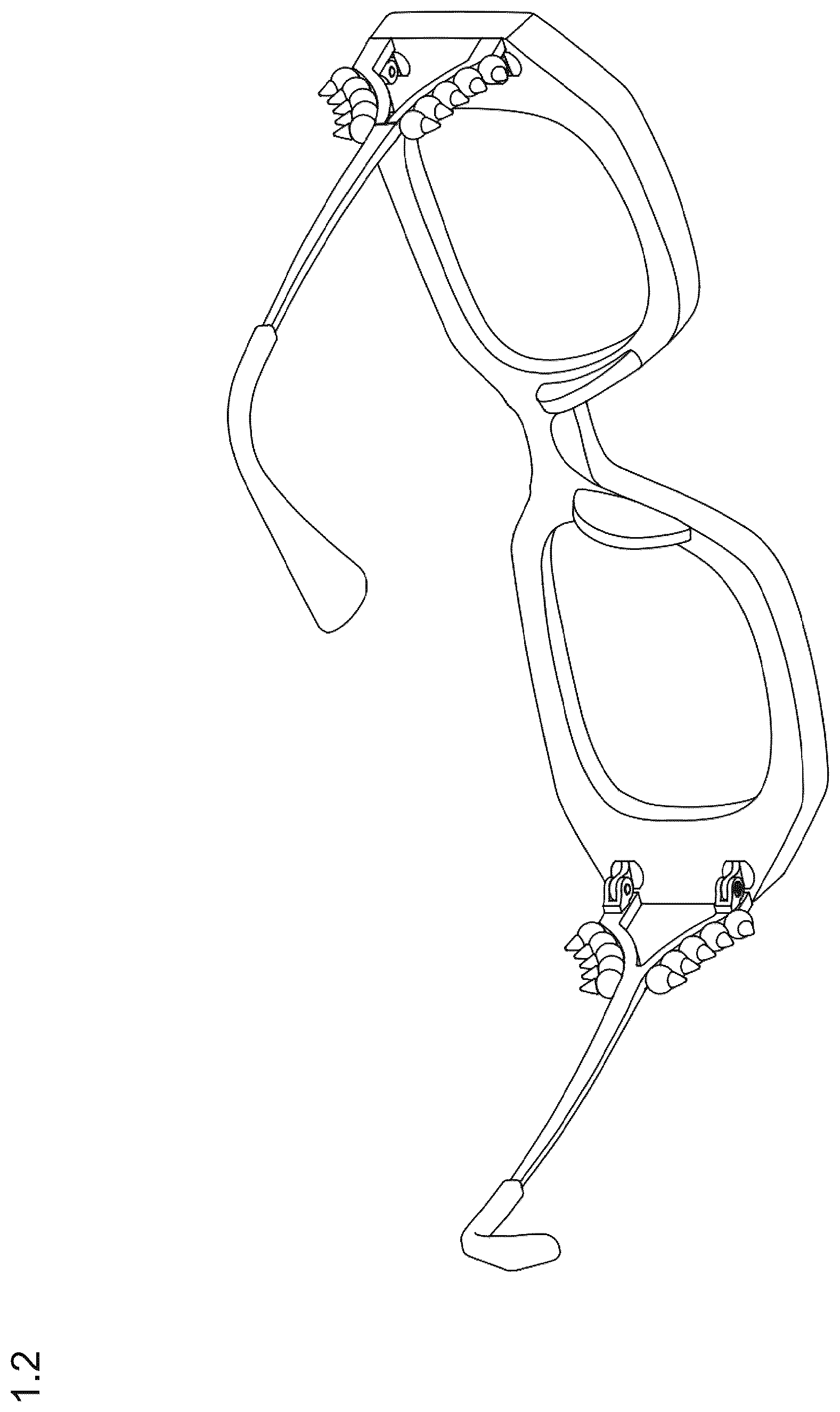 Patent USD1125347 Figure 2 – Sunglasses