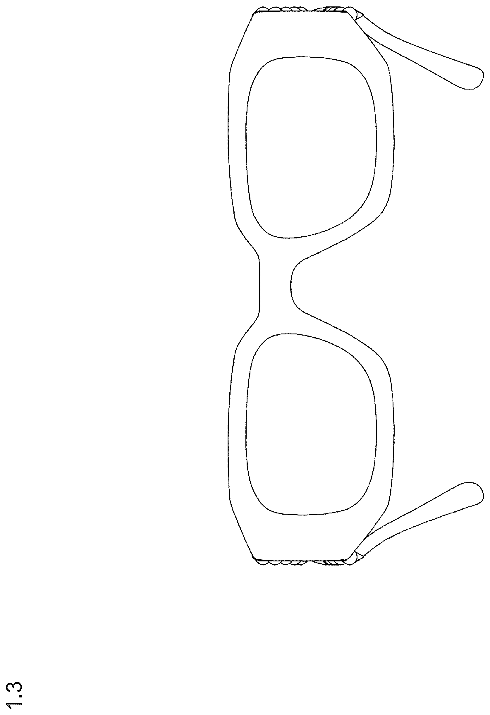 Patent USD1125347 Figure 3 – Sunglasses
