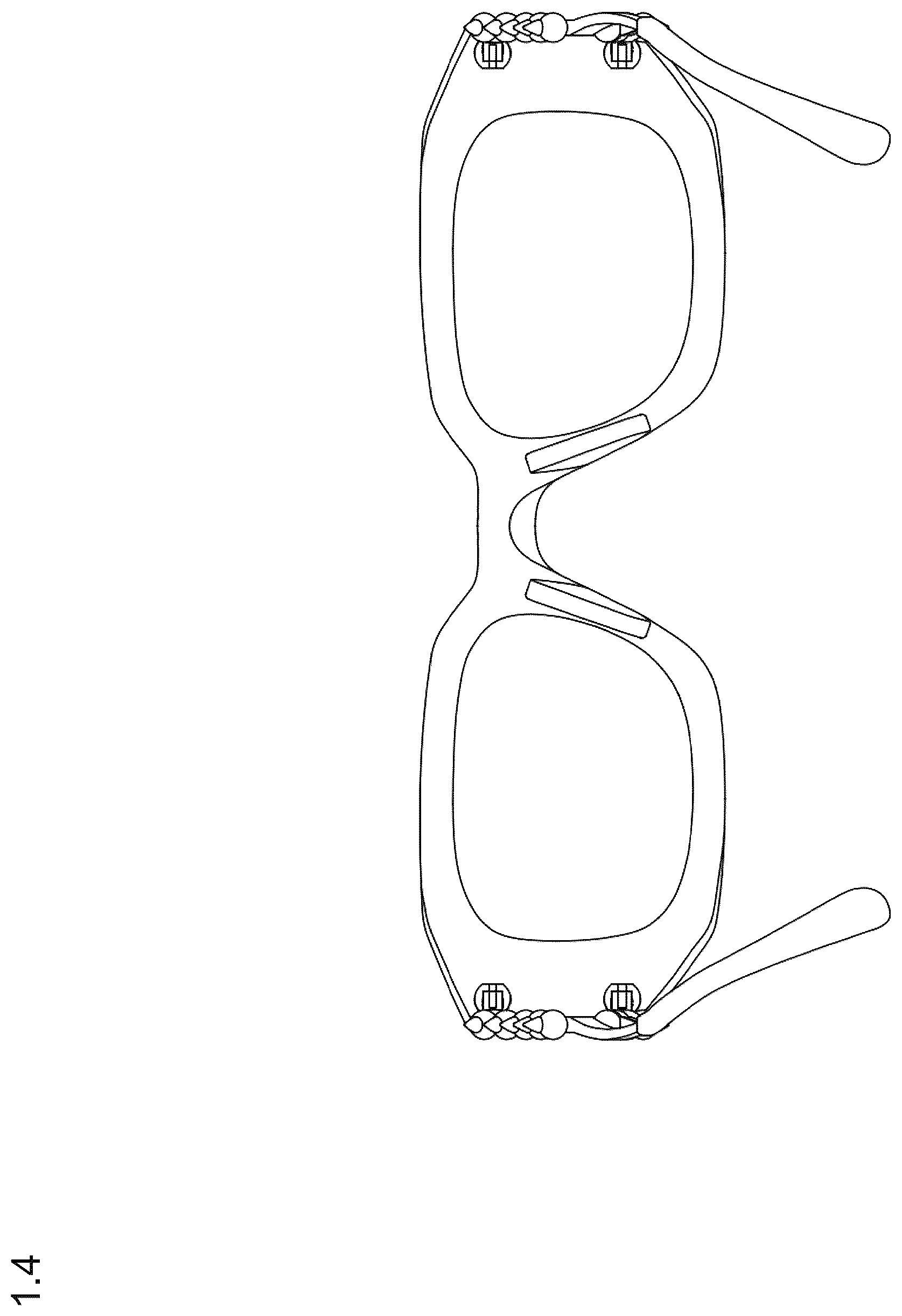 Patent USD1125347 Figure 4 – Sunglasses