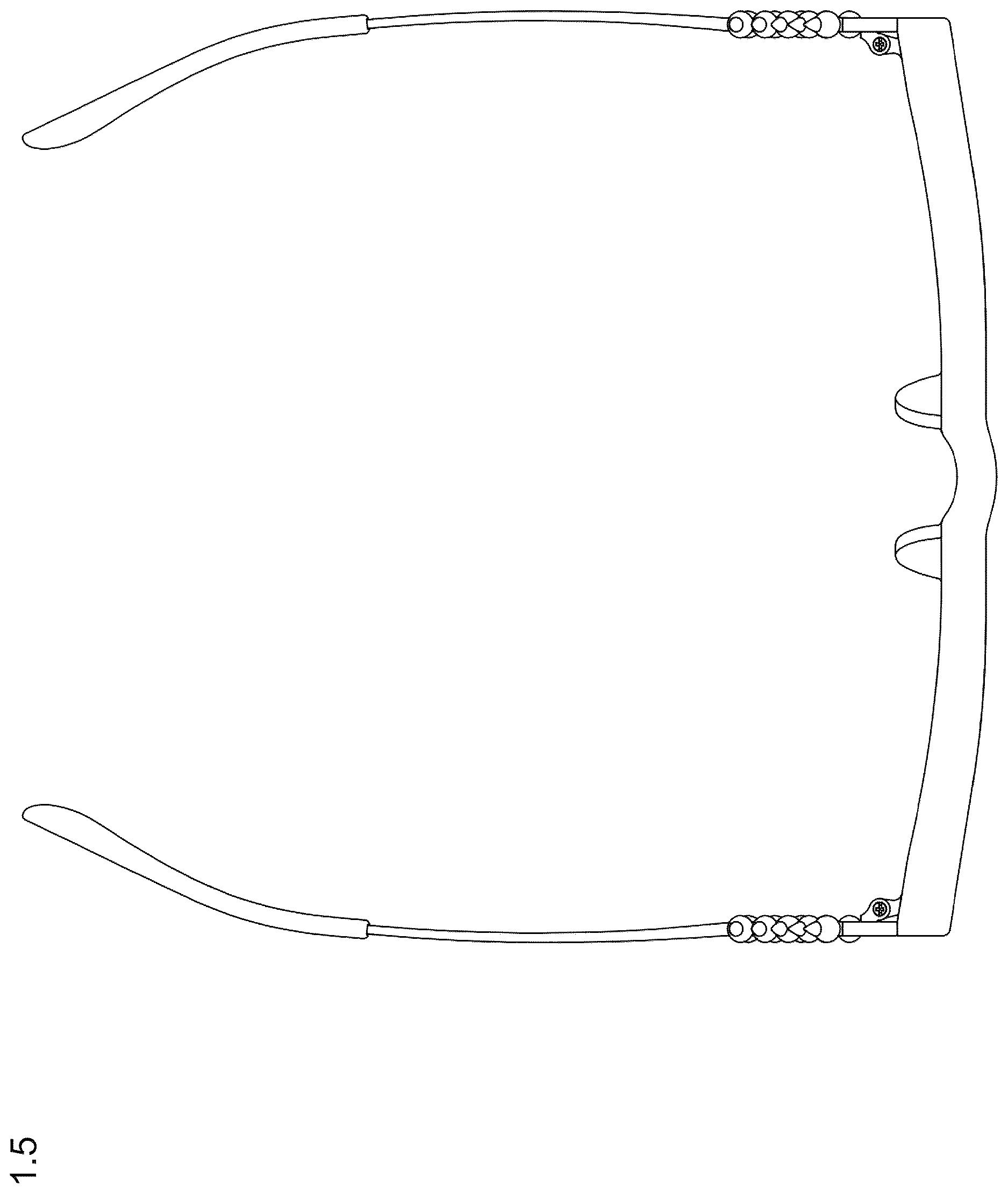 Patent USD1125347 Figure 5 – Sunglasses