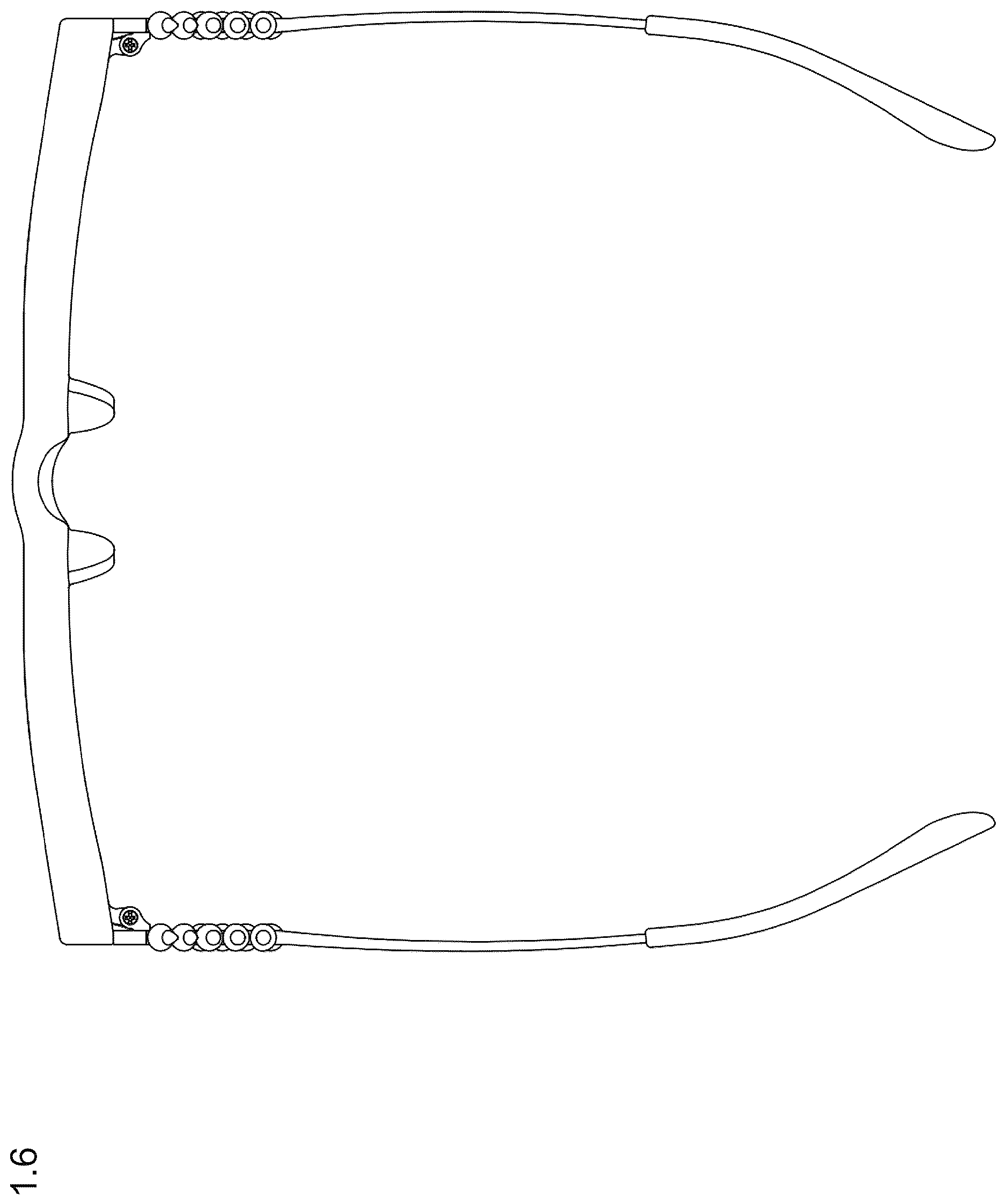 Patent USD1125347 Figure 6 – Sunglasses