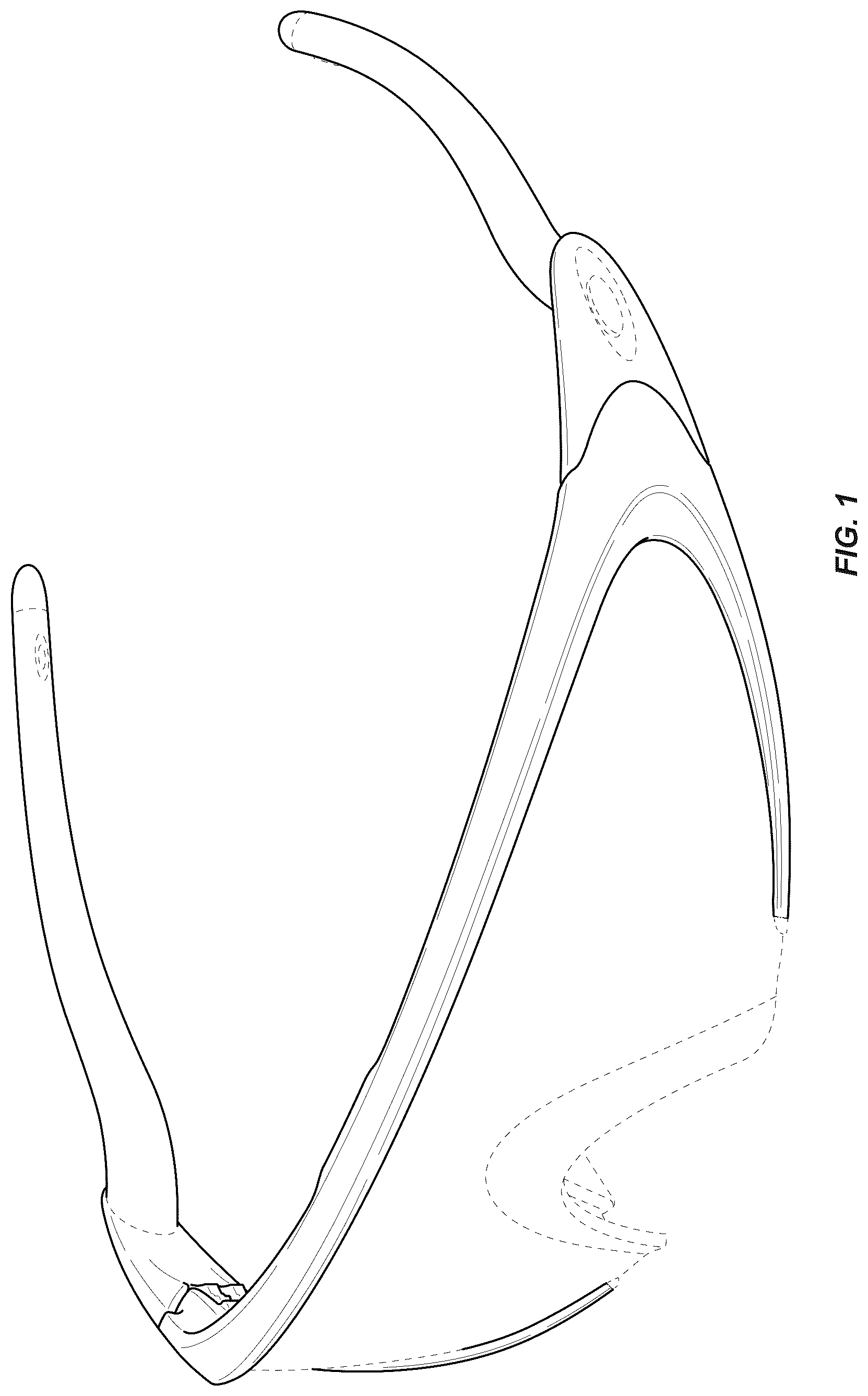 Patent USD1125348 Figure 1 – Eyeglasses
