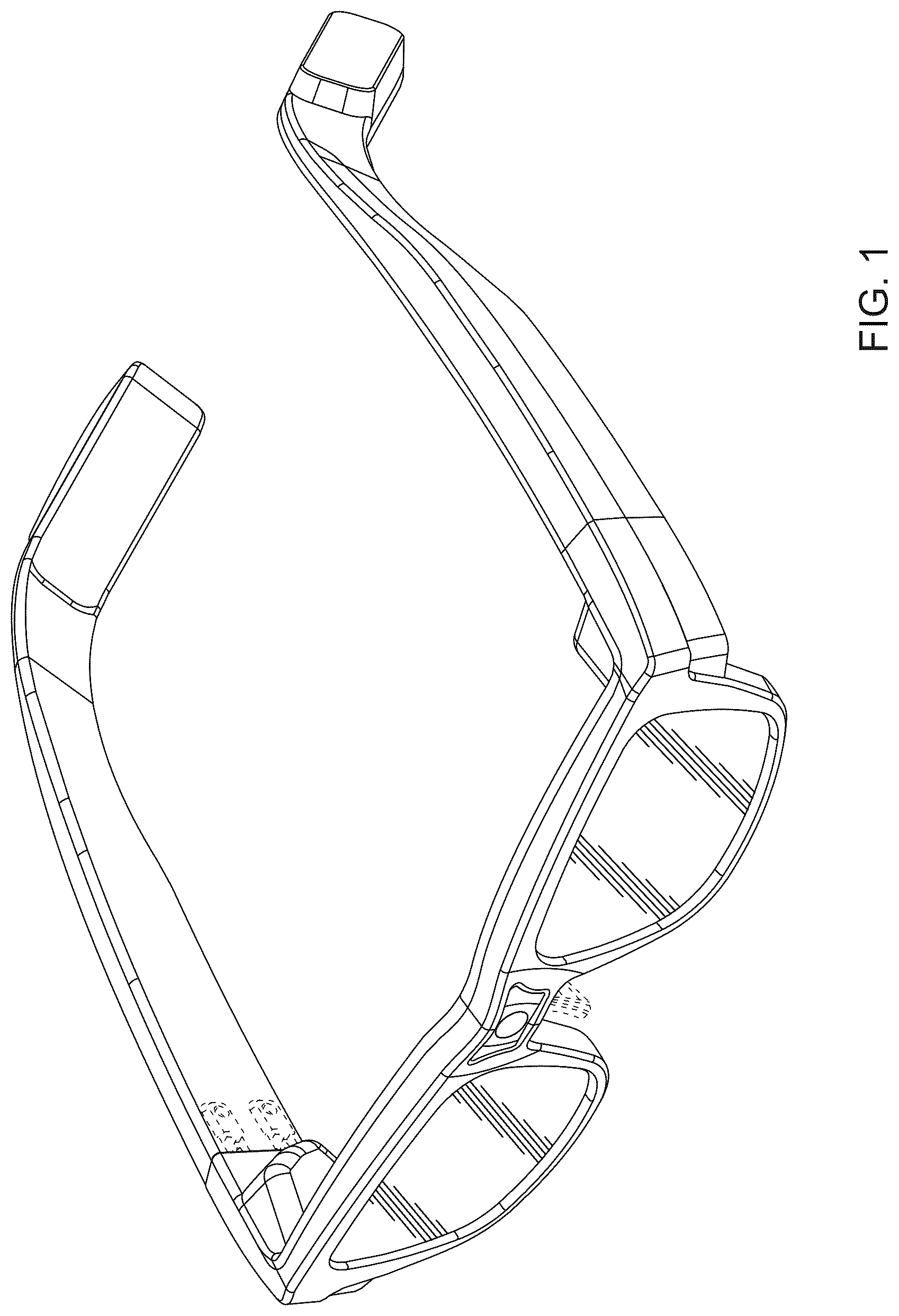 Patent USD1125349 — Smart glasses — Figure 1