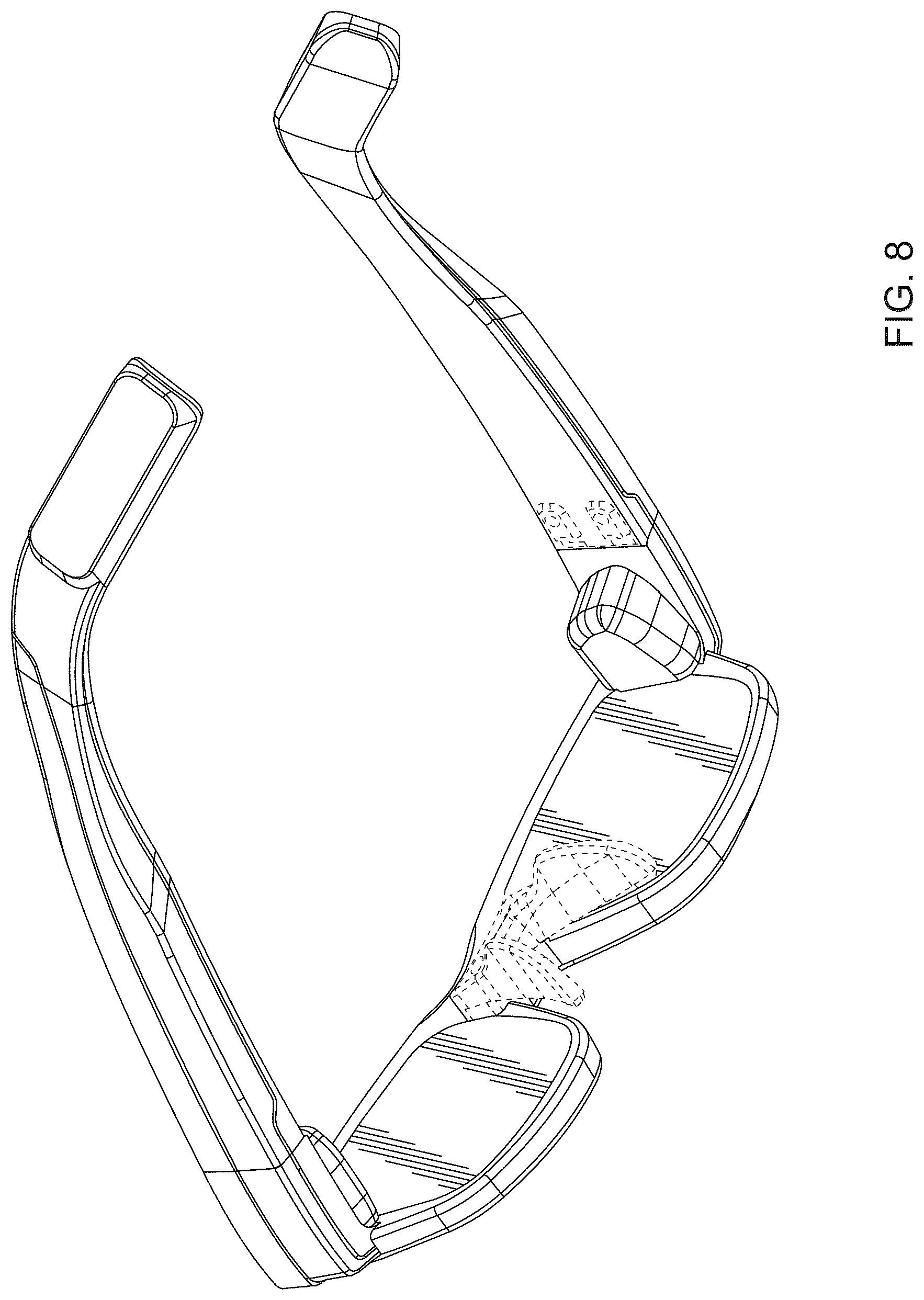 Patent USD1125349 Figure 8 – Smart glasses