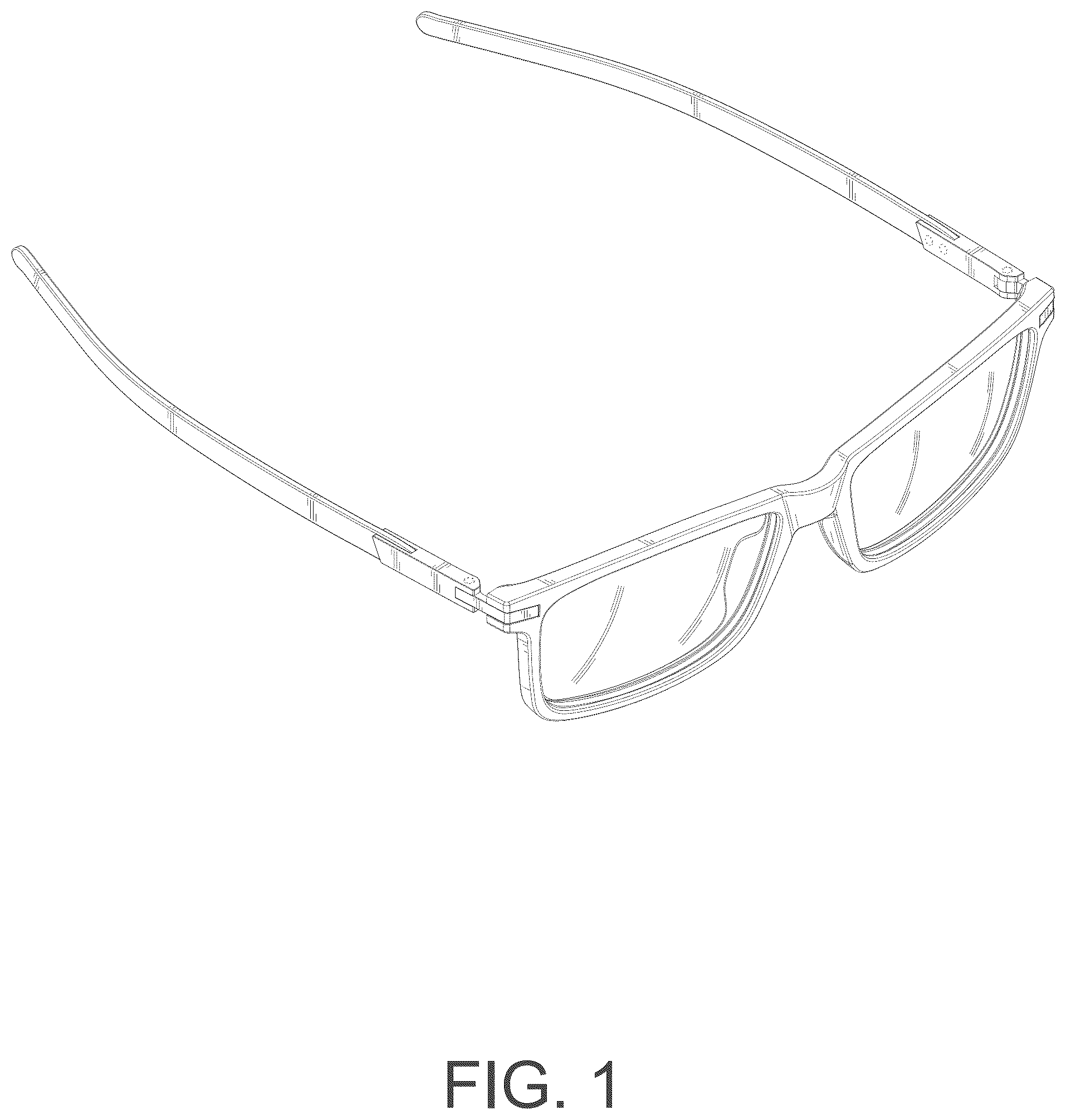 Patent USD1125350 Figure 1 – Eyewear
