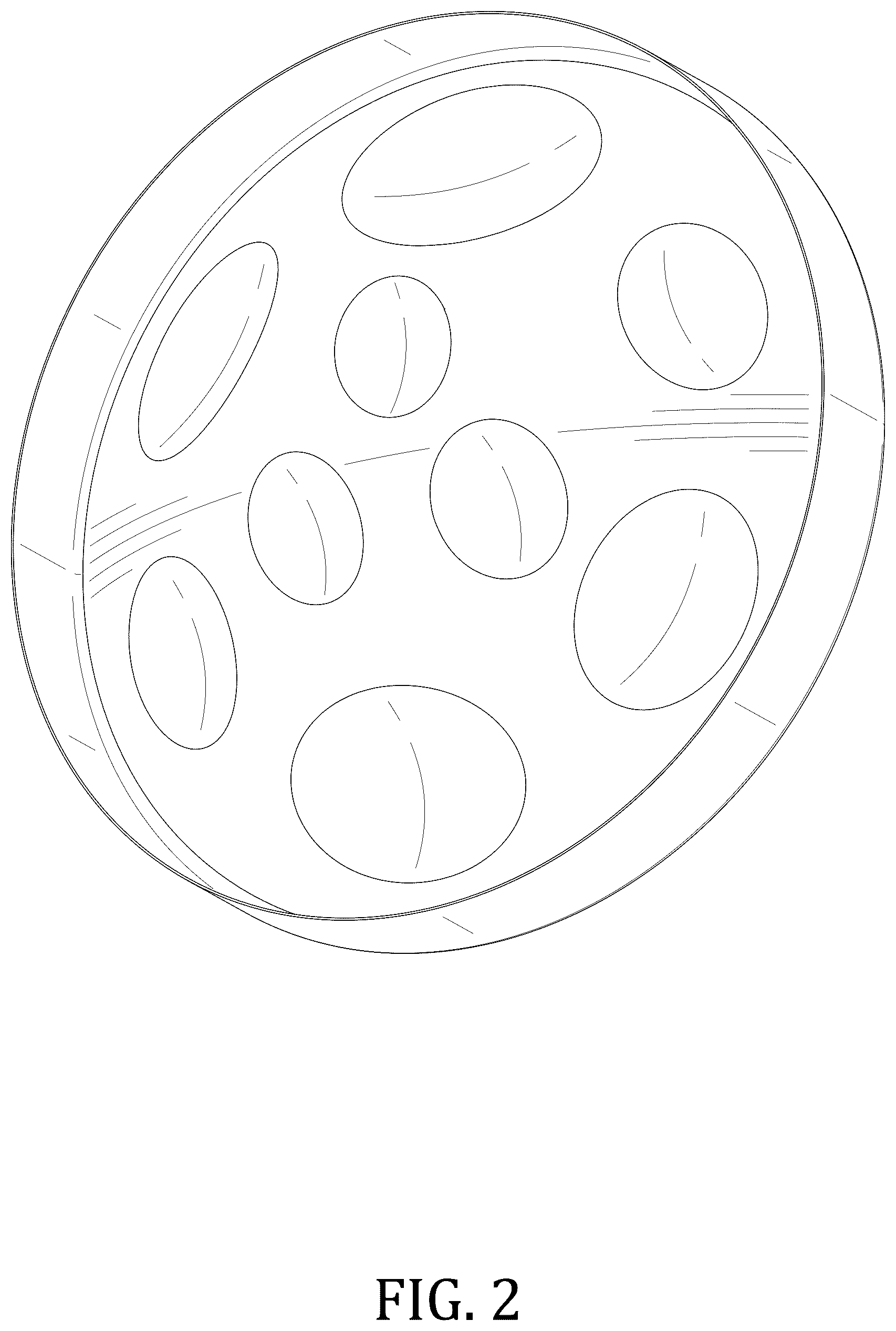 Patent USD1125353 Figure 2 – Nine-note steel drum