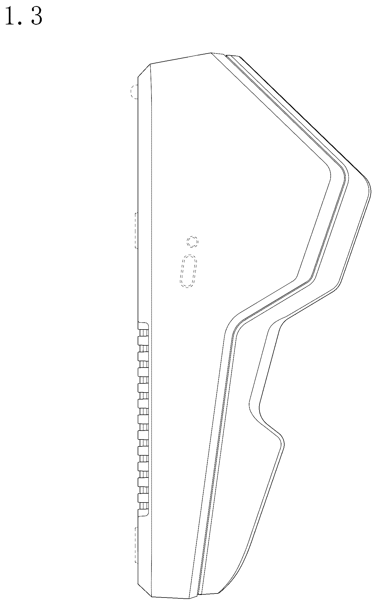 Patent USD1125354 Figure 3 – Base for point-of-sale terminal