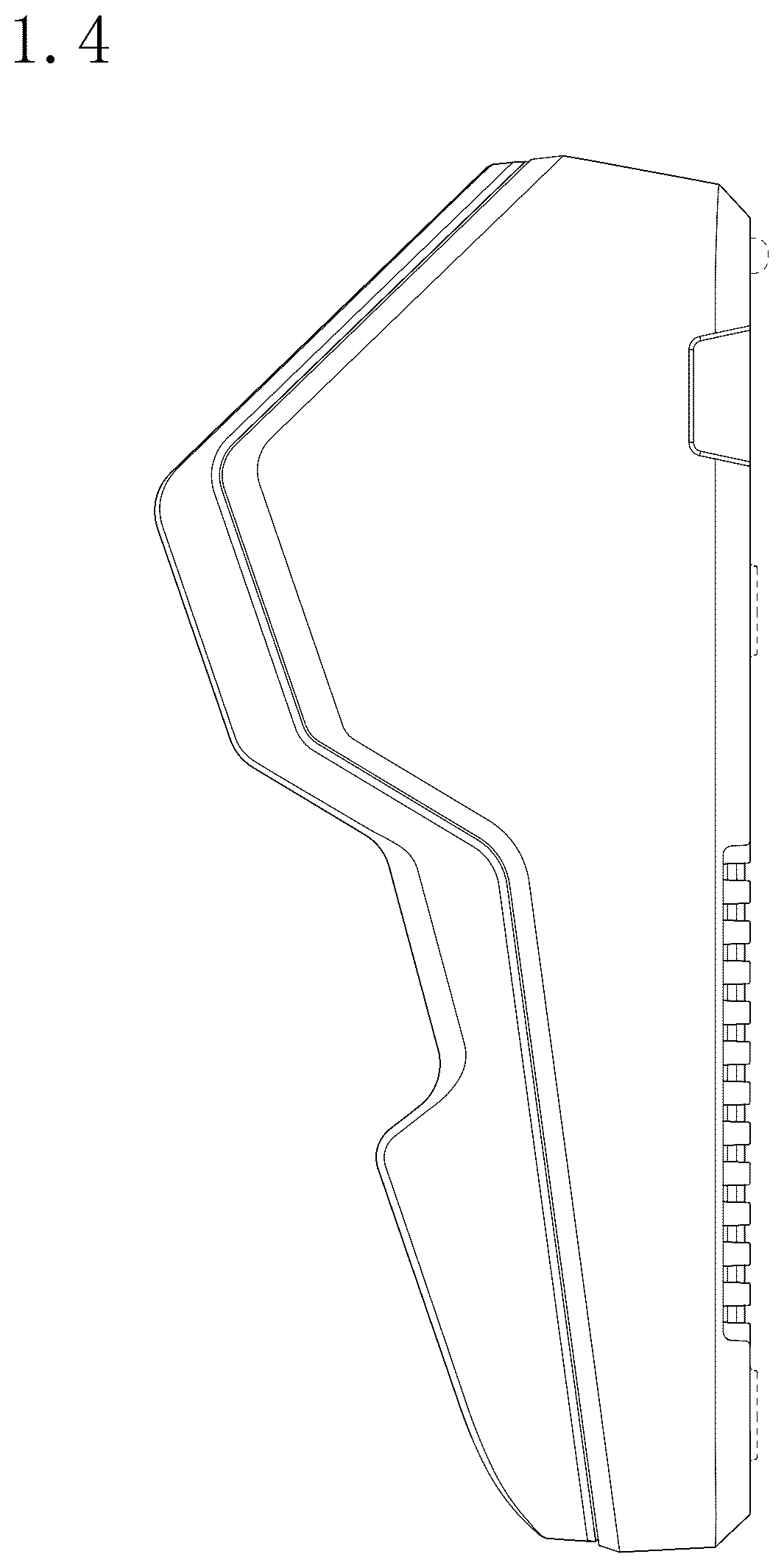 Patent USD1125354 Figure 4 – Base for point-of-sale terminal