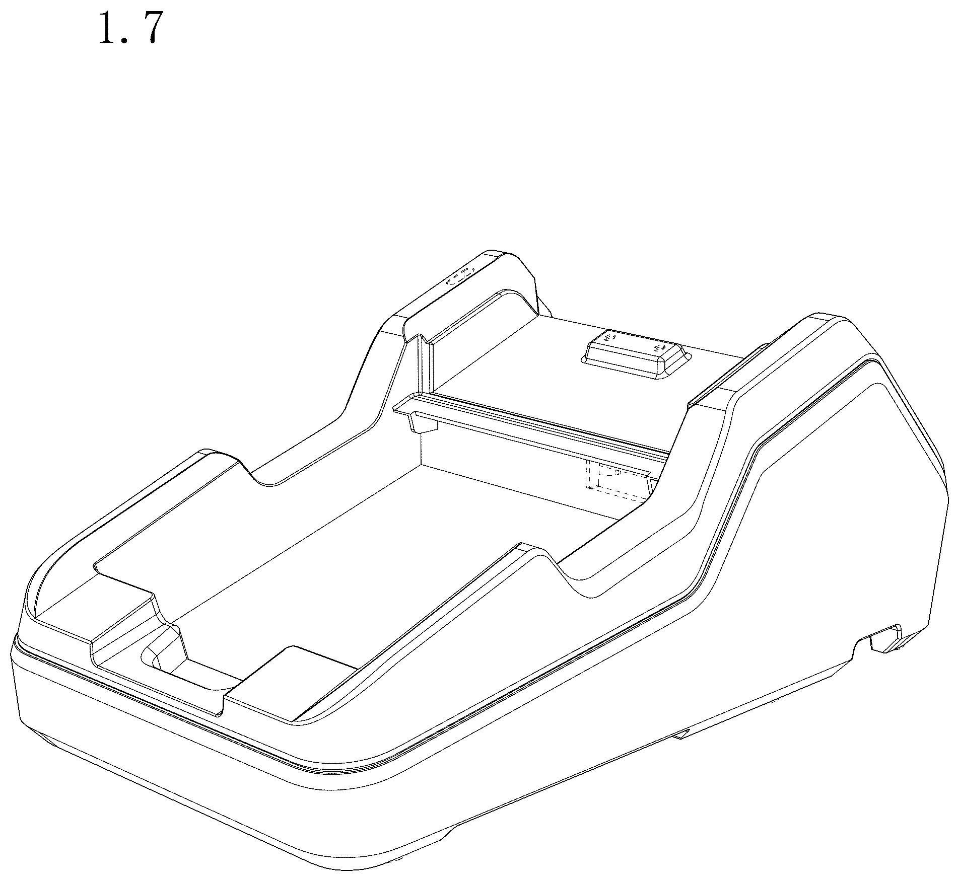 Patent USD1125354 Figure 7 – Base for point-of-sale terminal