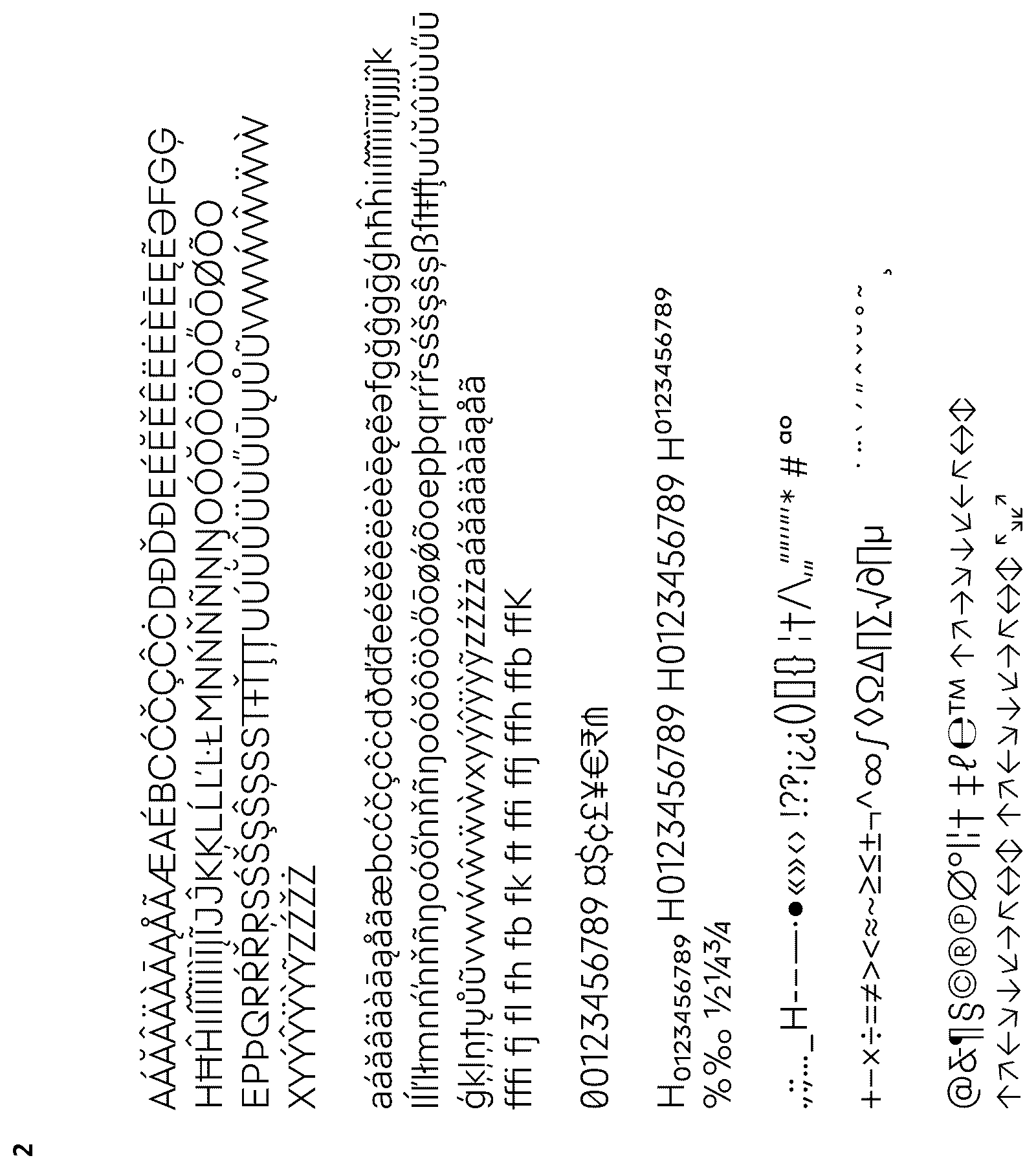 Patent USD1125358 Figure 2 – Typeface