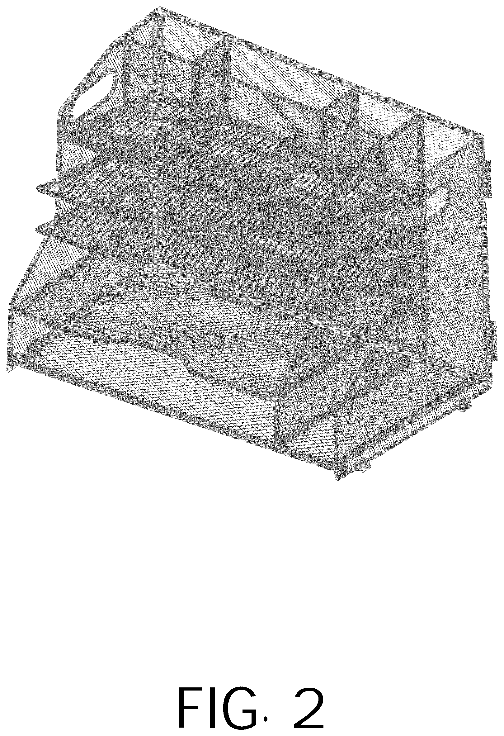 Patent USD1125370 Figure 2 – Desktop file storage rack