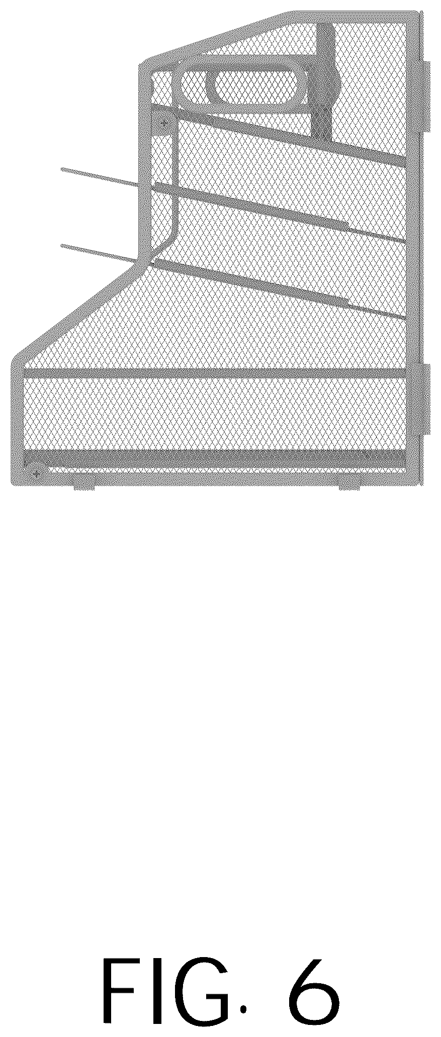 Patent USD1125370 Figure 6 – Desktop file storage rack
