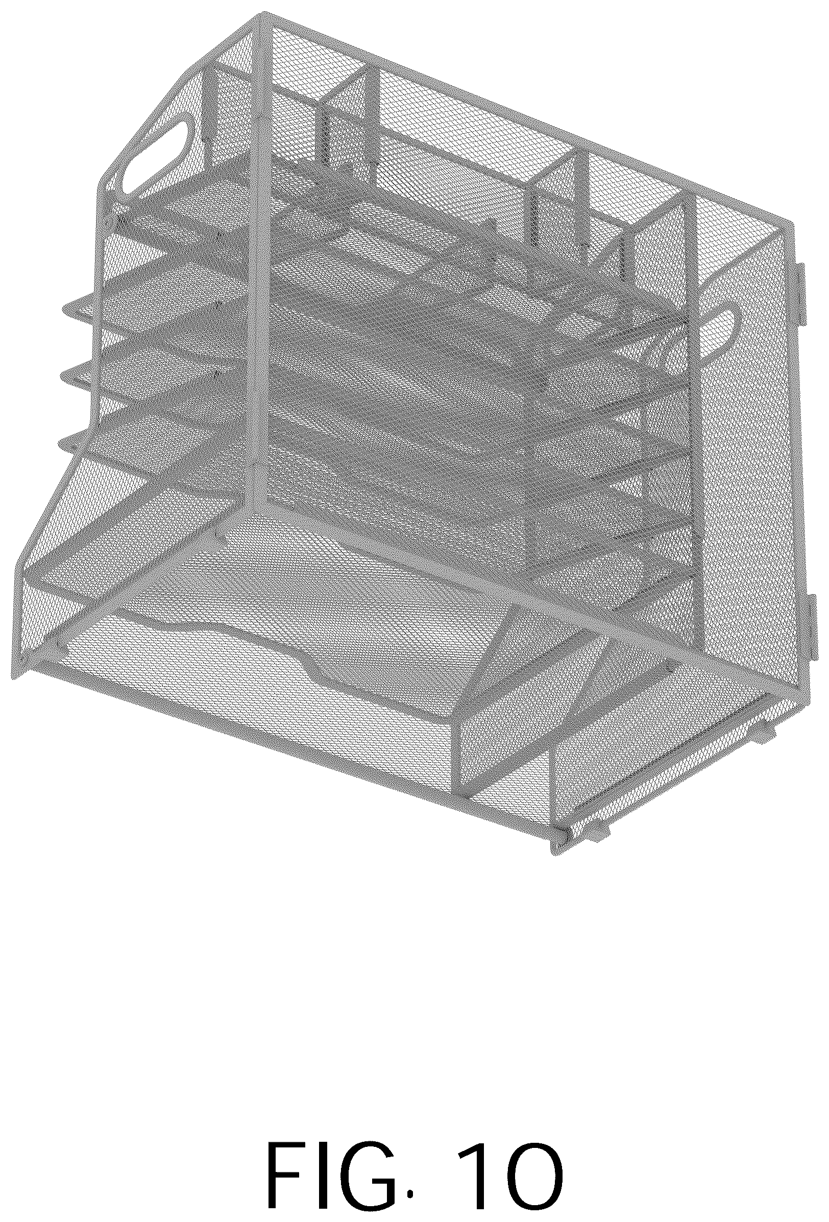 Patent USD1125370 Figure 10 – Desktop file storage rack