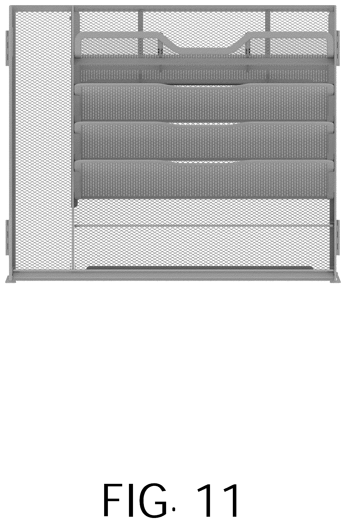 Patent USD1125370 Figure 11 – Desktop file storage rack