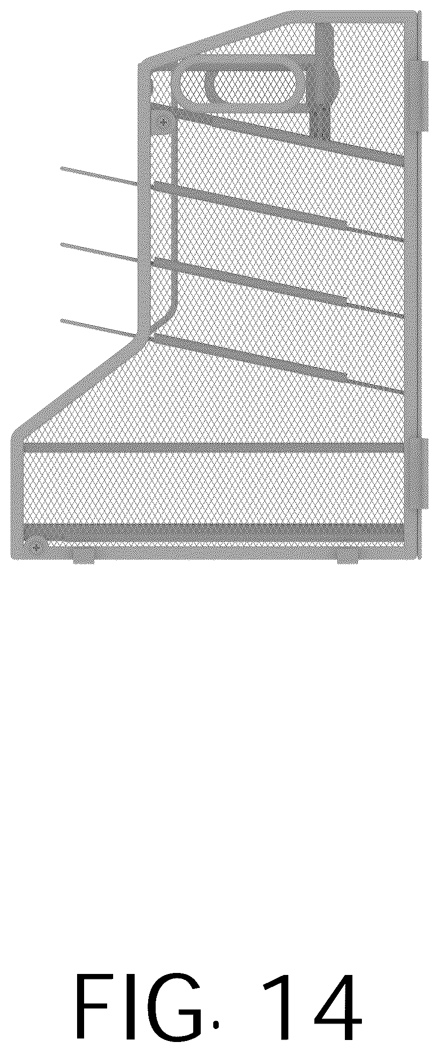 Patent USD1125370 Figure 14 – Desktop file storage rack